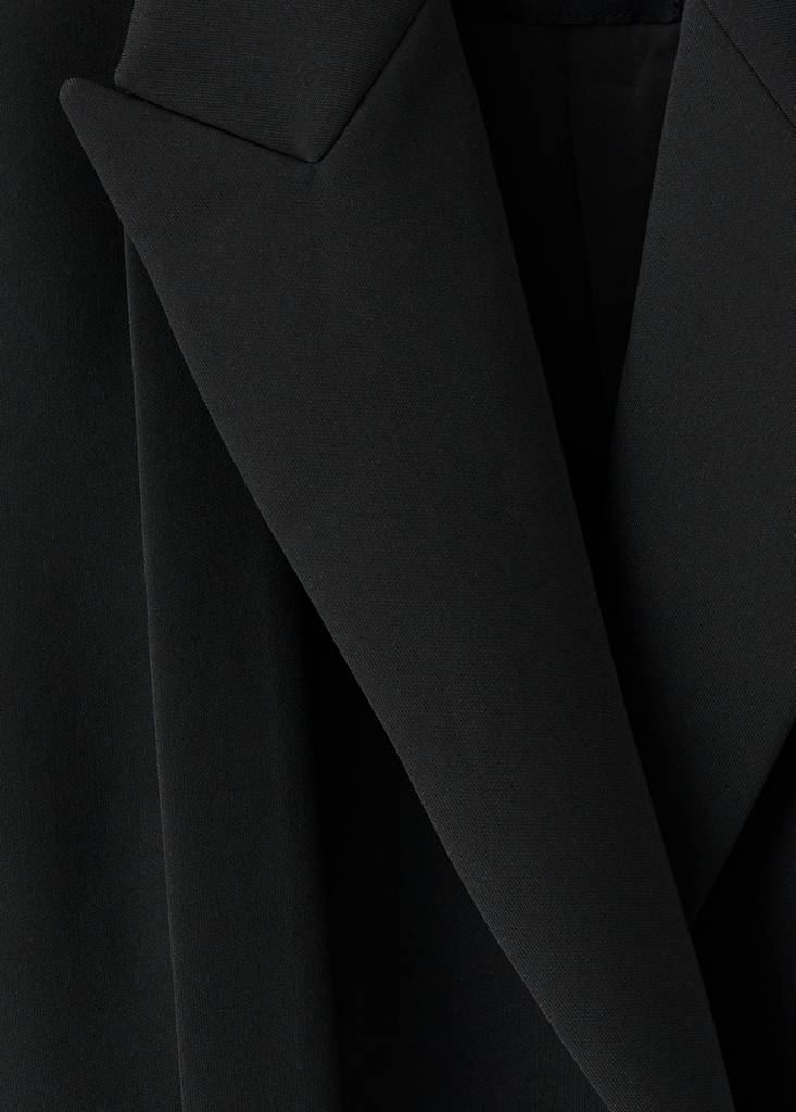 Suit jacket with belt — Black