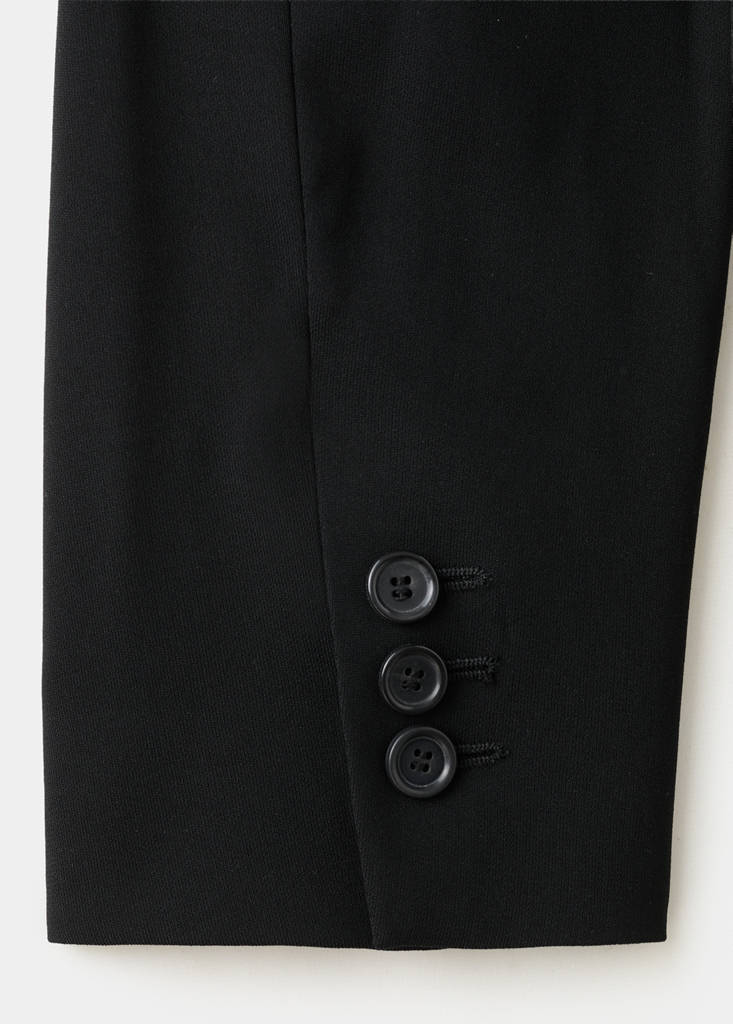 Suit jacket with belt — Black