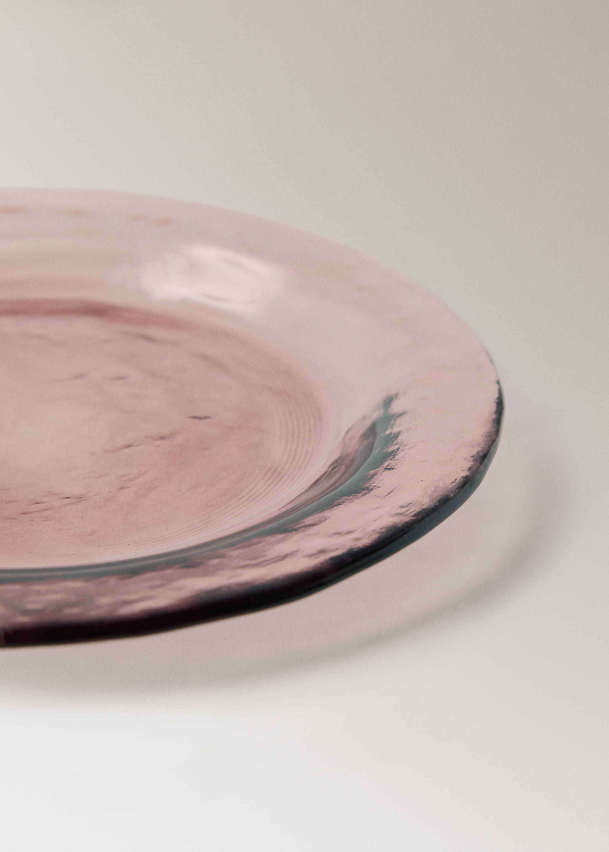 Πιάτο από σφυρήλατο γυαλί σε χρώμα - Λεπτομέρεια του προϊόντος 2