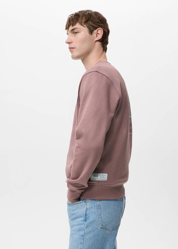 Regular-fit sweatshirt with text print — Pale Pink
