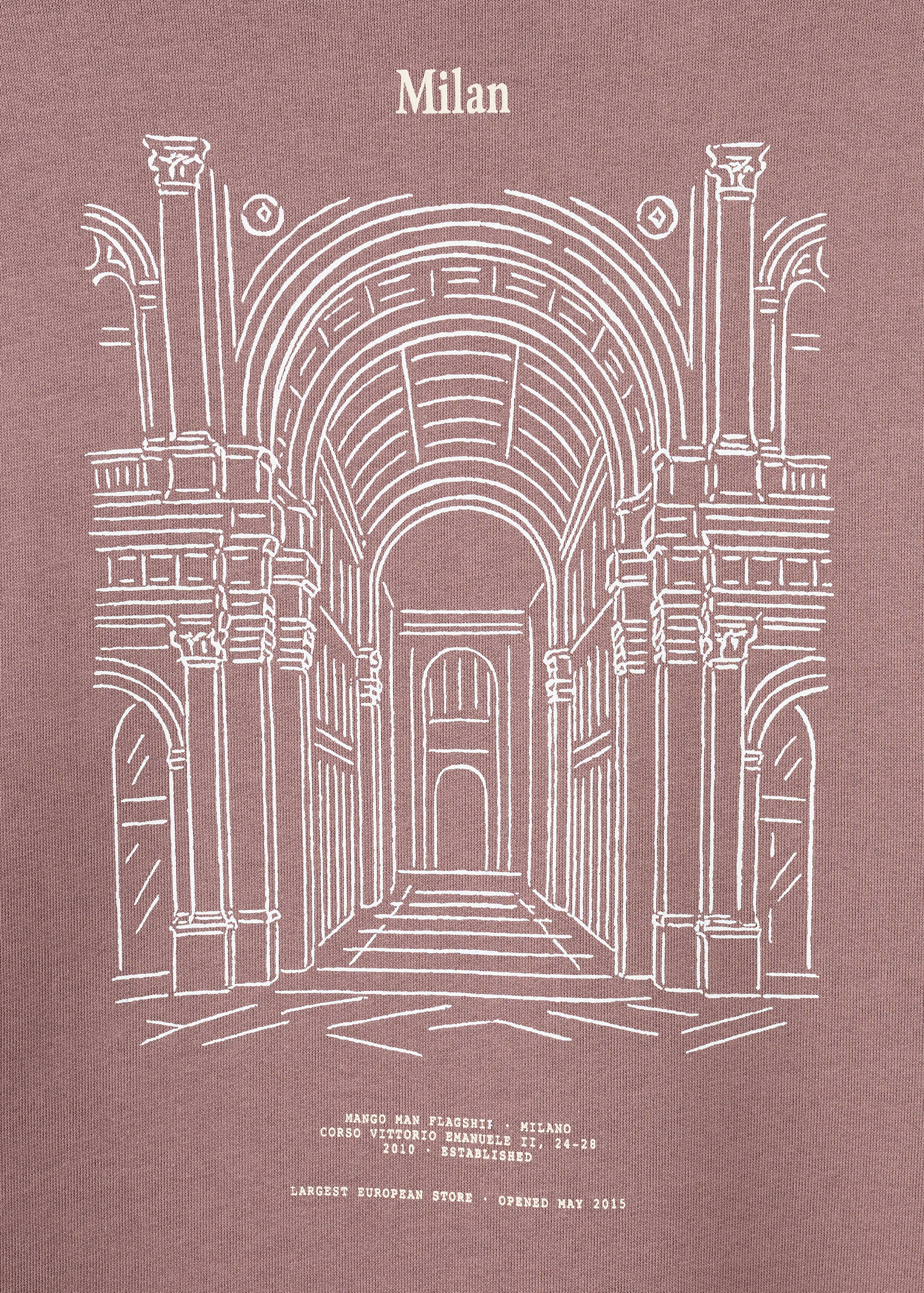 Sudadera algodón estampada - Detalle del artículo 0