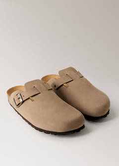 Leather clog shoes — Light/Pastel Brown 1