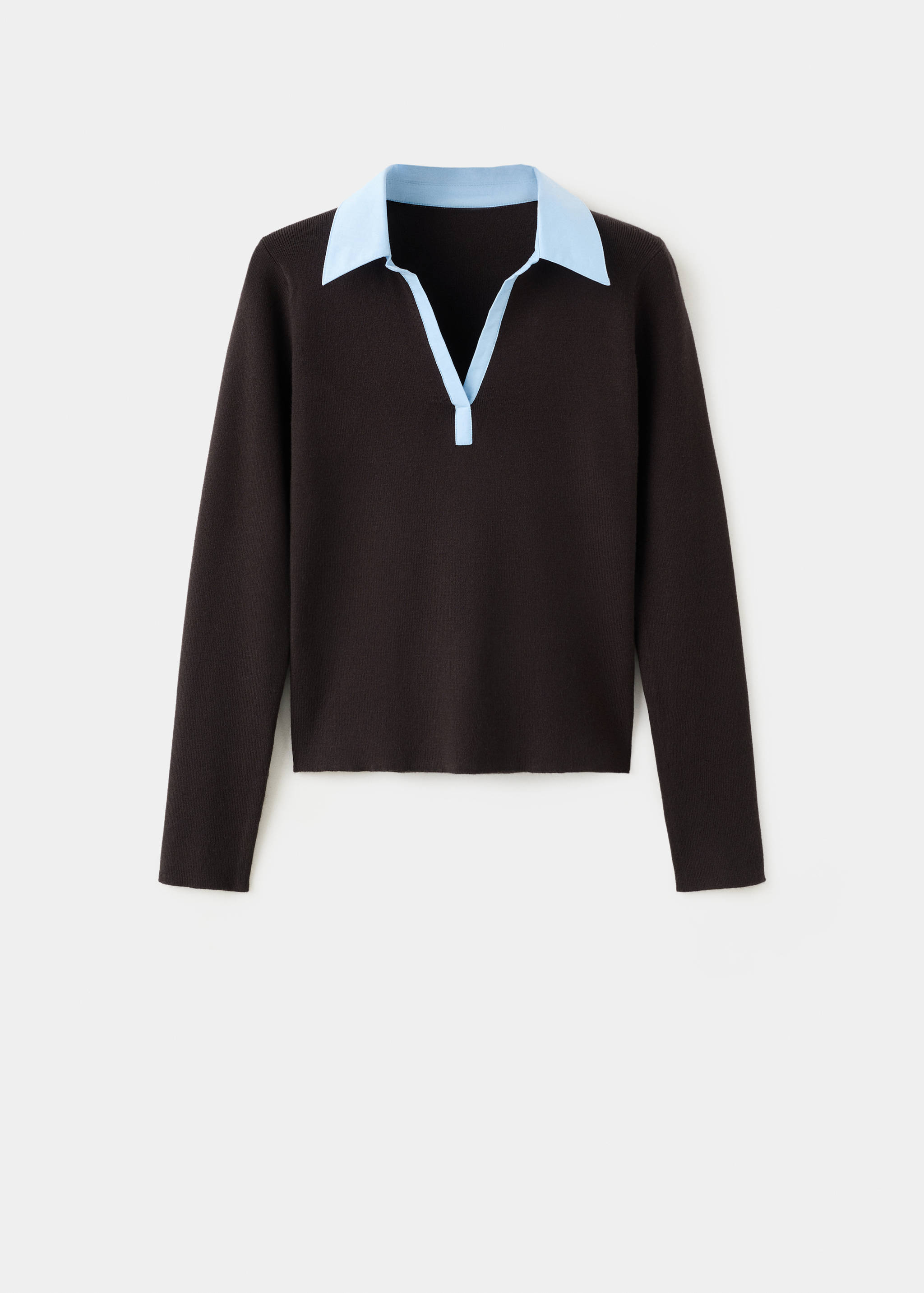 Pull-over col chemise combiné - Article sans modèle