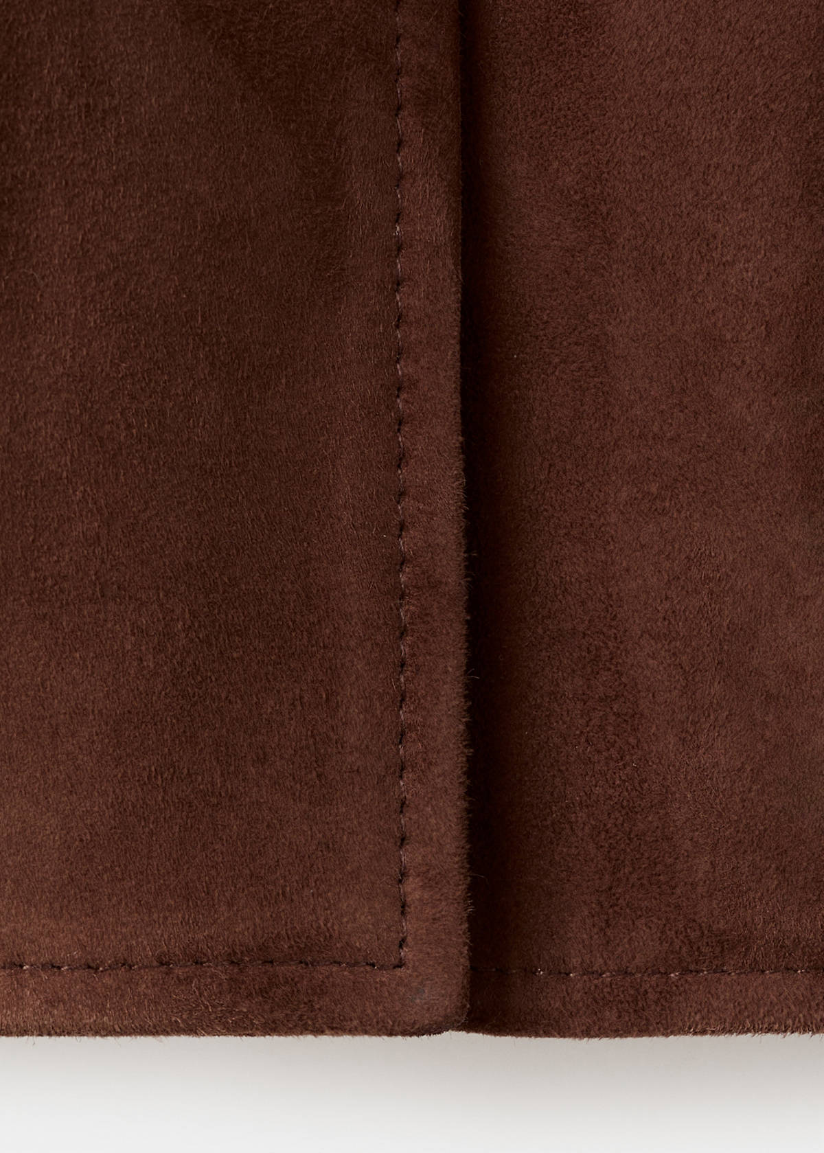 Suede jacket with buttons — Burnt Orange