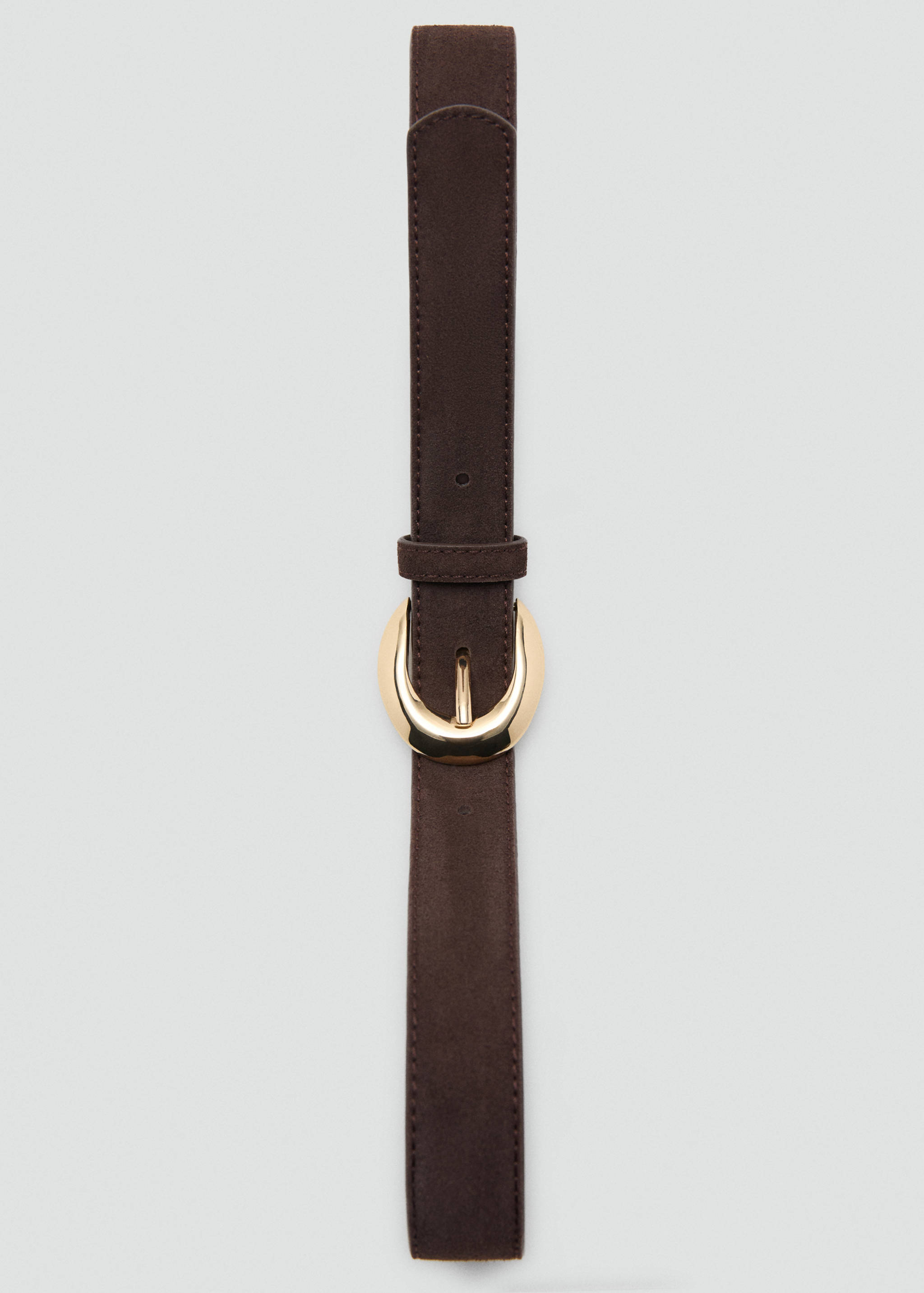Leather belt with oval buckle - Details of the article 2