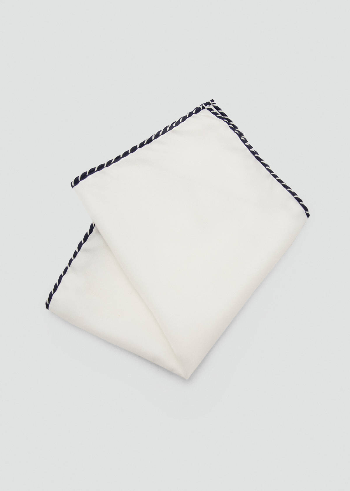 100% silk scarf — White