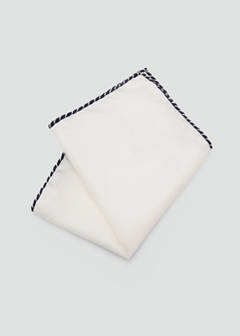 100% silk scarf — White 3