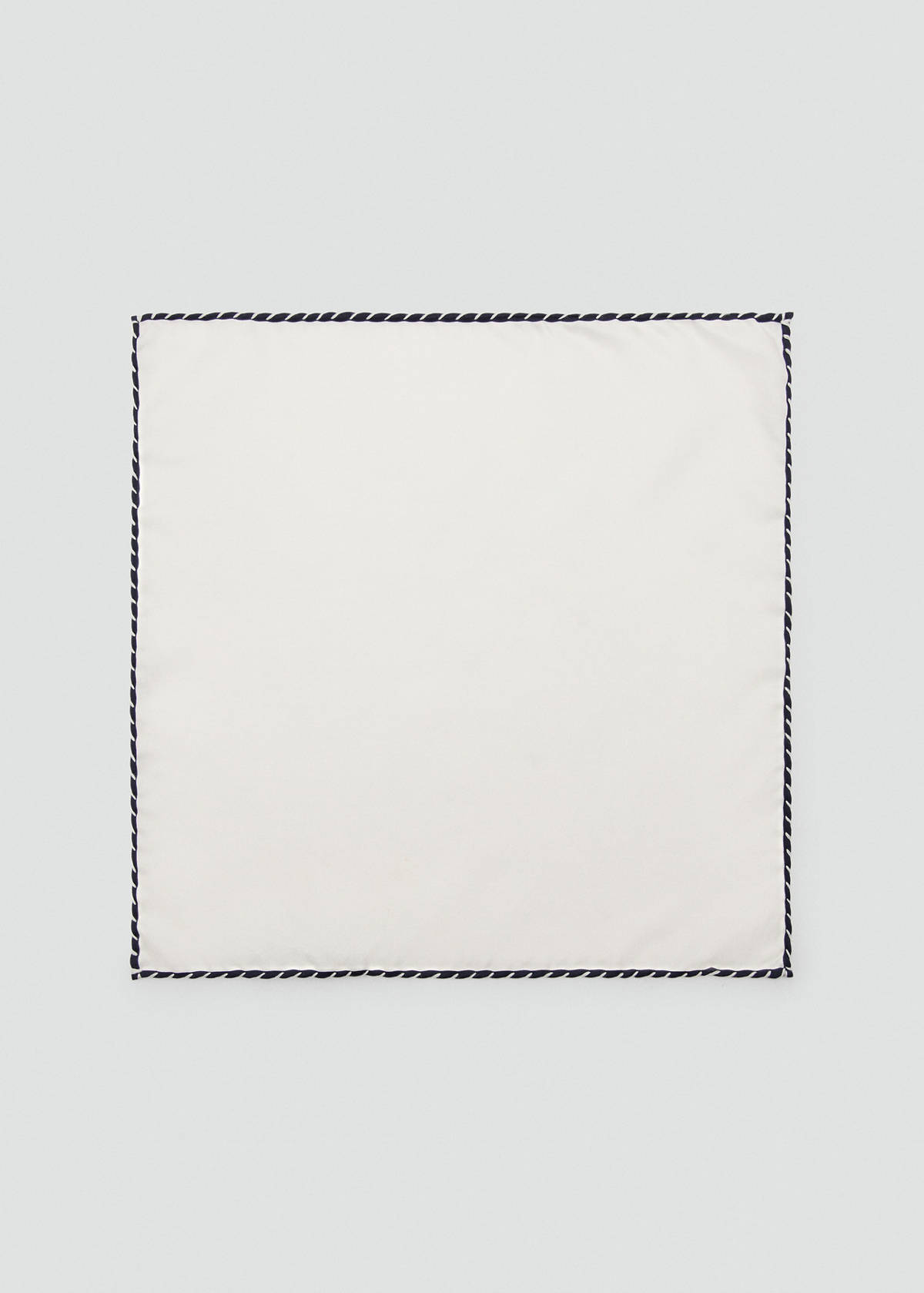 100% silk scarf — White