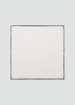 100% silk scarf — White 1