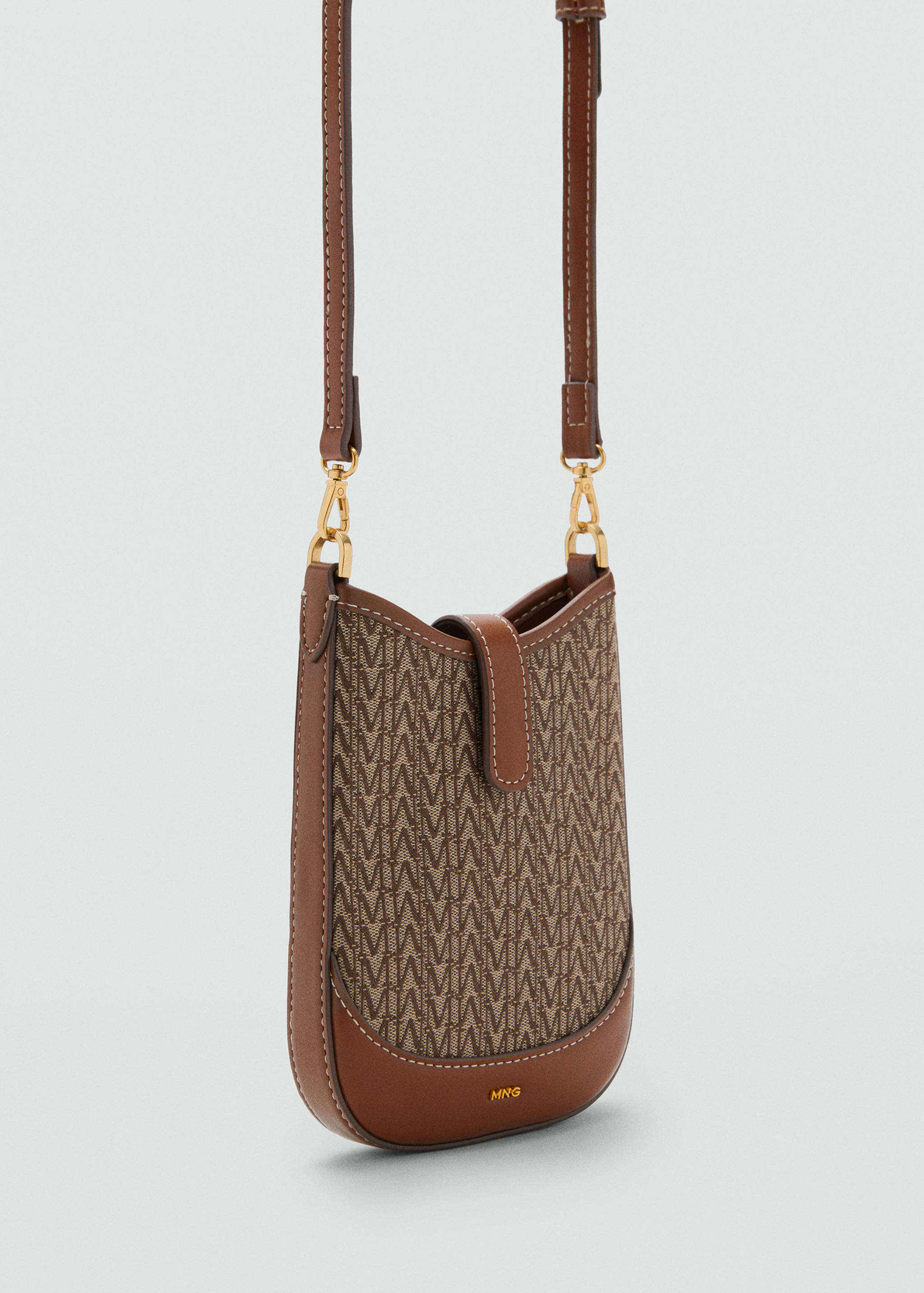 提花斜跨手机包 - null