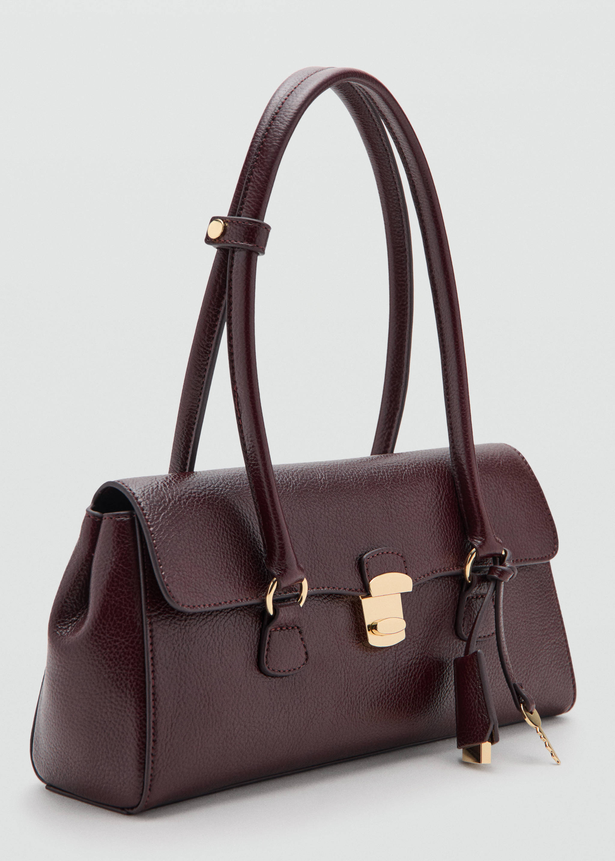 City shoulder bag with flap - Medium plane