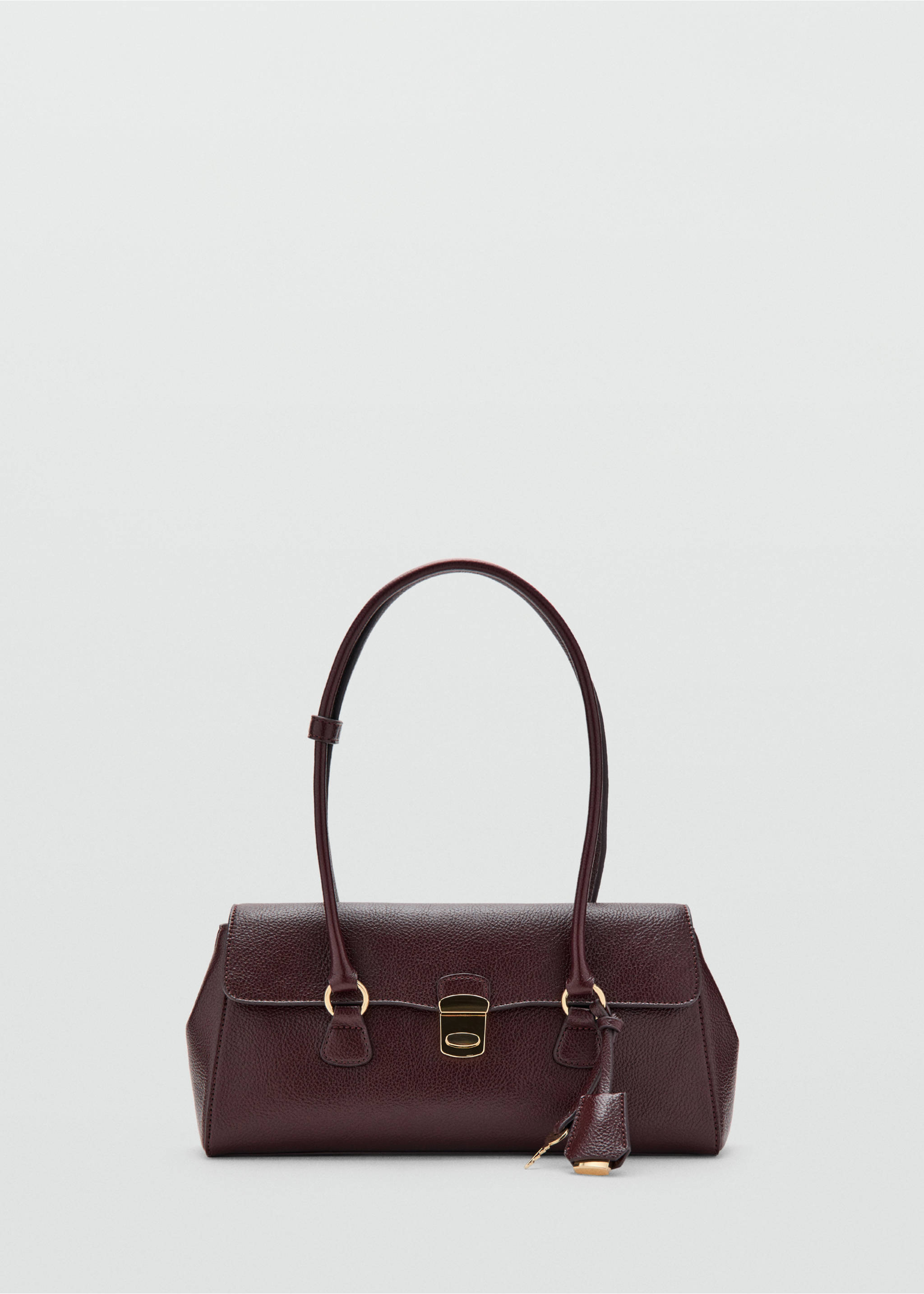 City shoulder bag with flap - Article without model, Burgundy. Ref: 27051346-00.