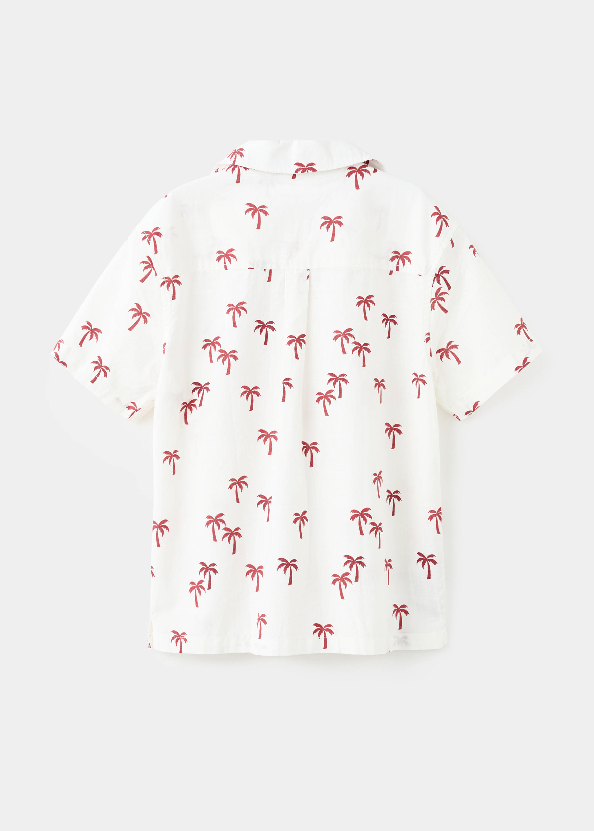 Palm trees design cotton shirt - Reverse of the article