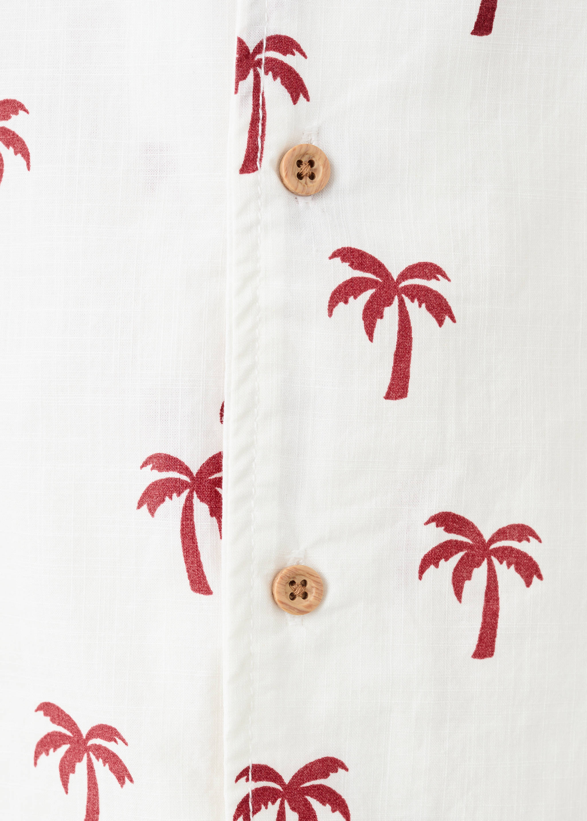 Palm trees design cotton shirt - Details of the article 0