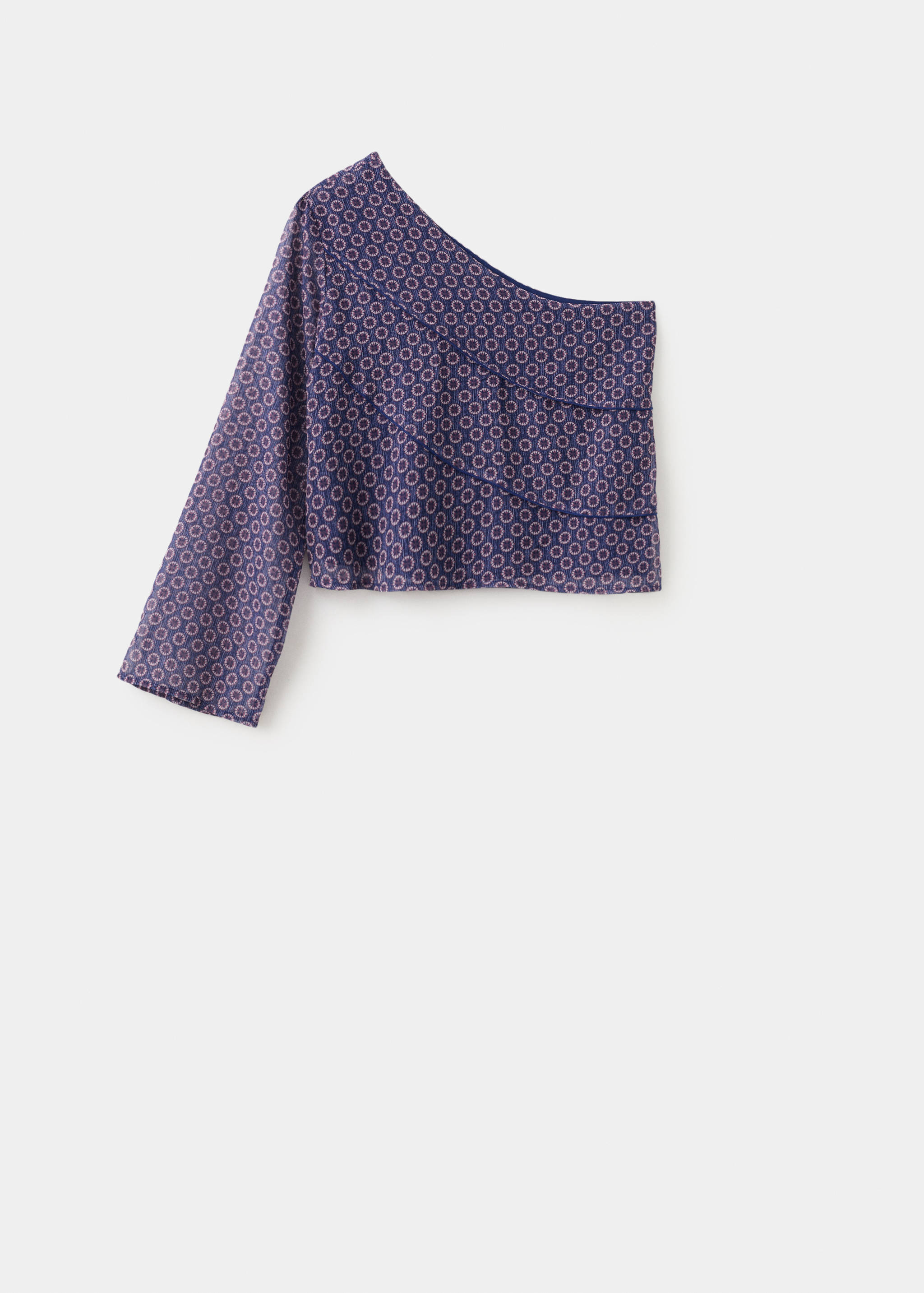 Brusa asimètrica estampada - Article sense model