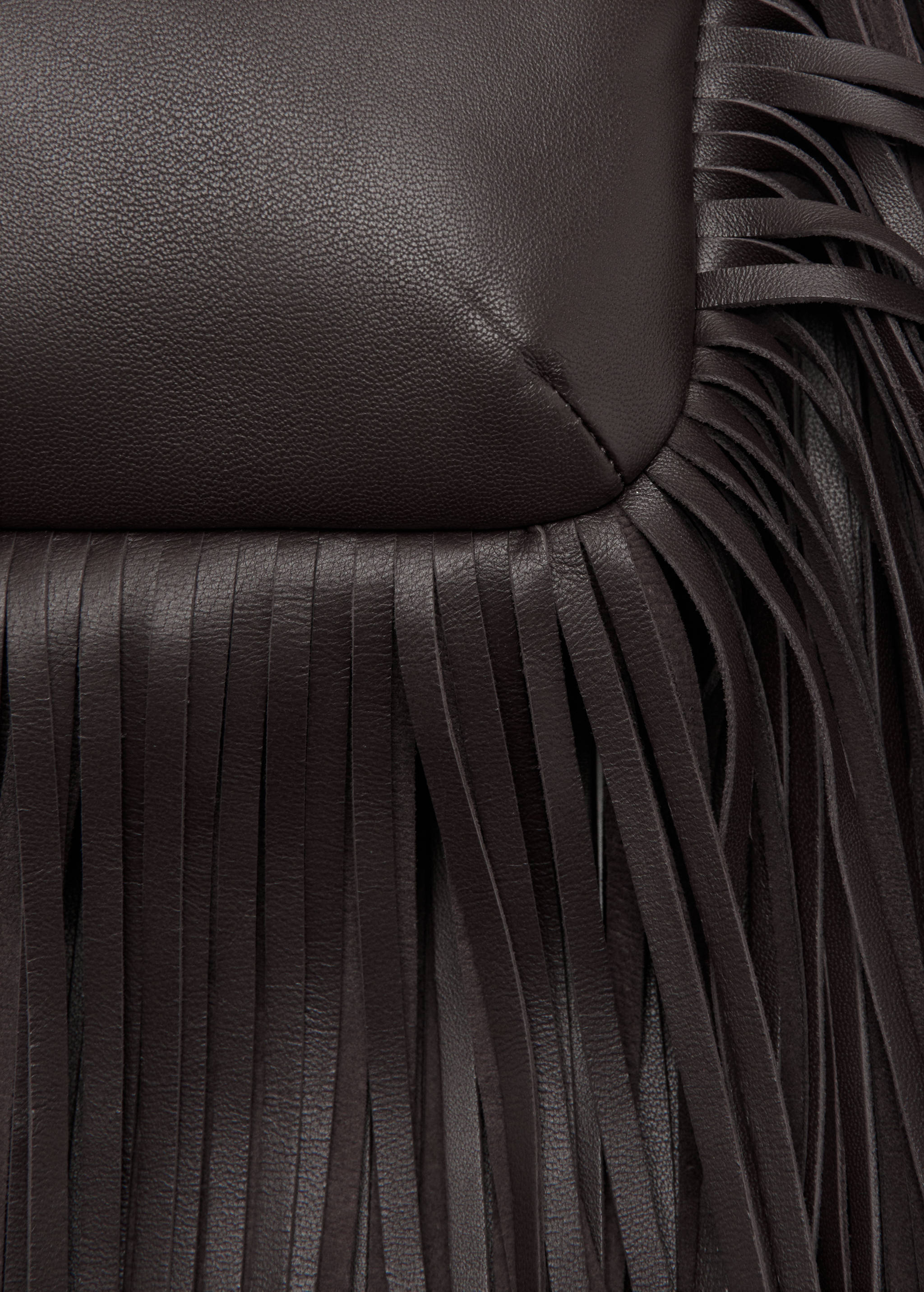 Leather handbag with fringes - Details of the article 3