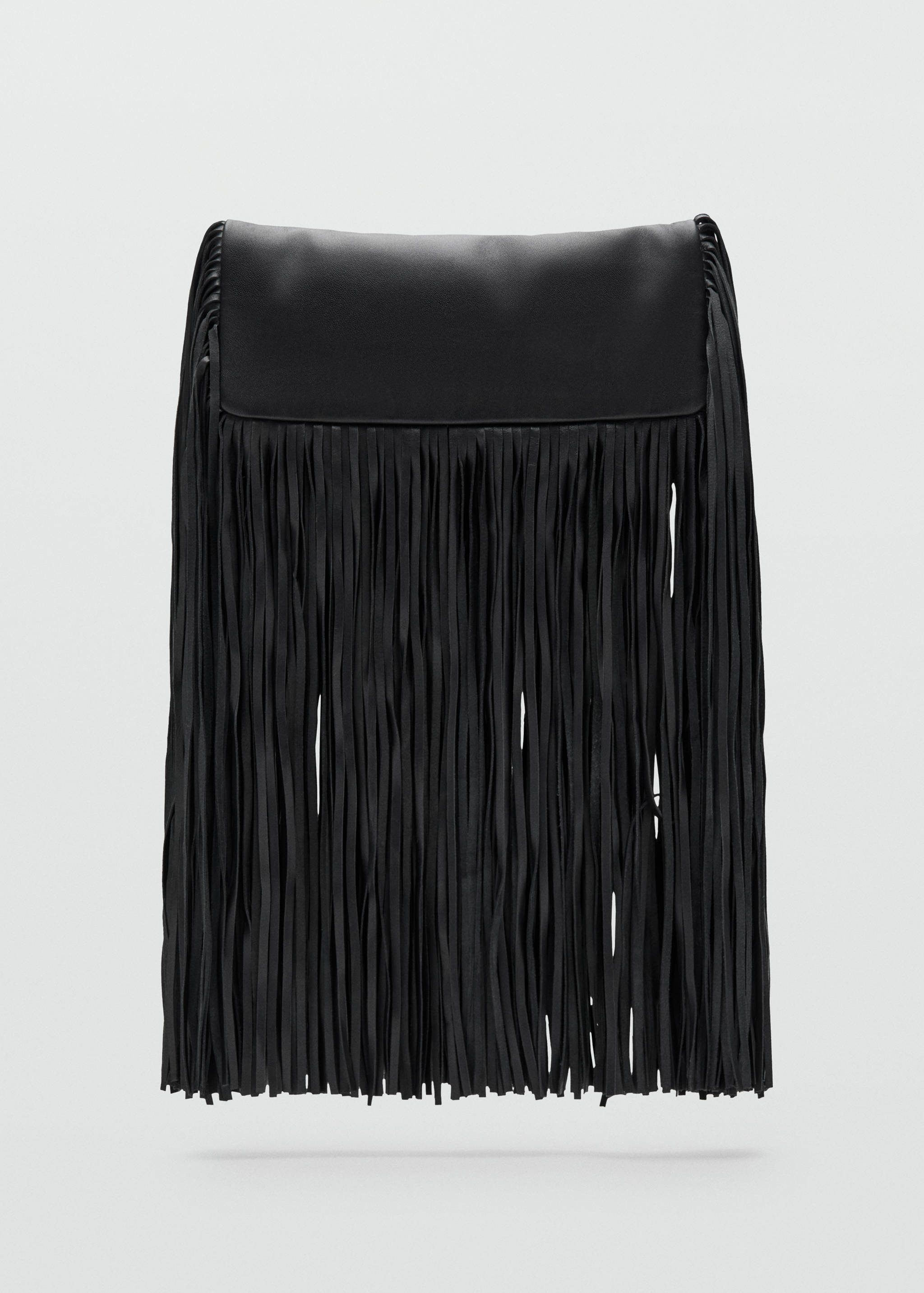 Leather handbag with fringes - Article without model