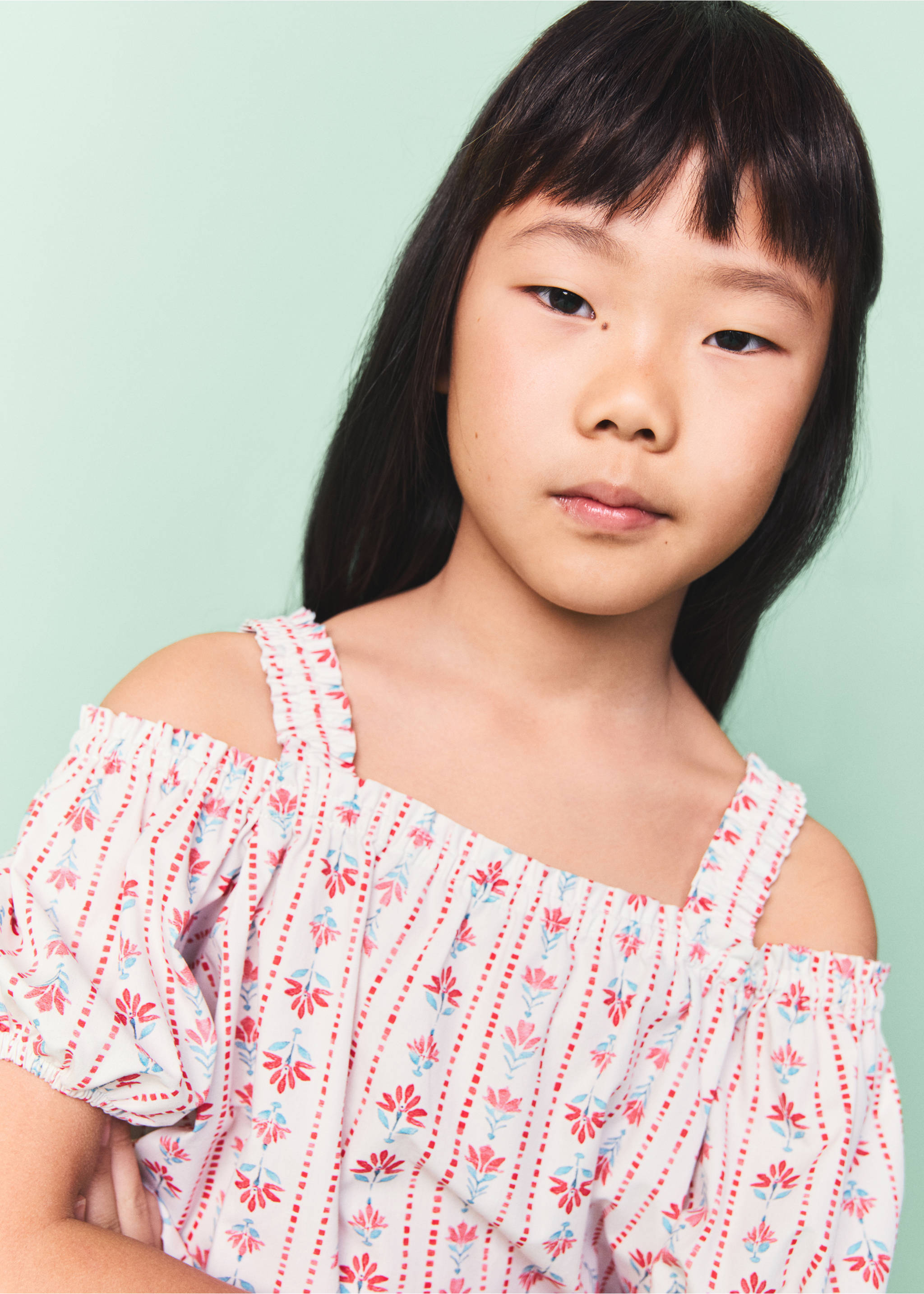 花朵印花衬衫 - null, 红色. Ref: 27051514-00.