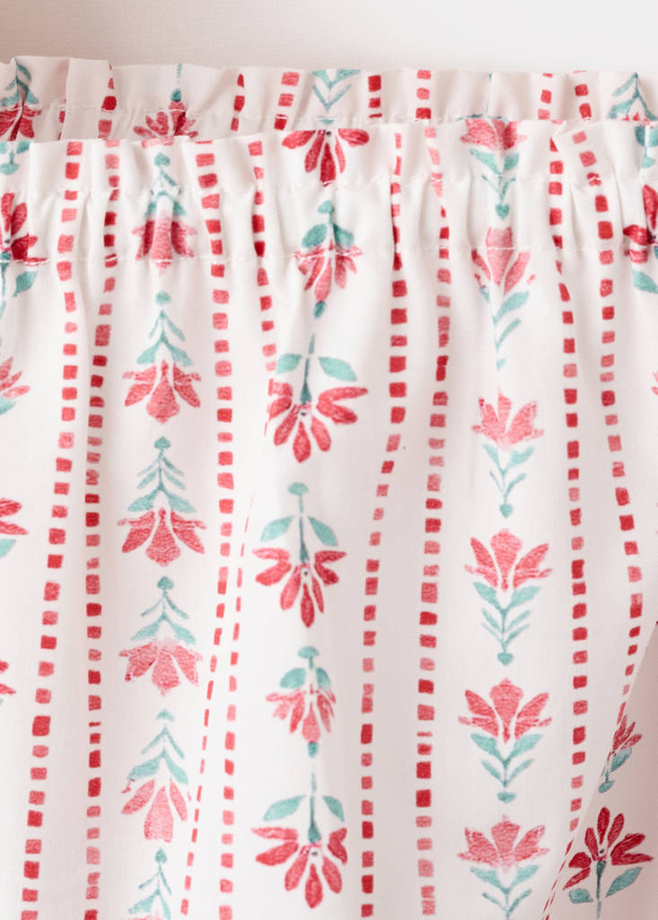 Floral print blouse — Red