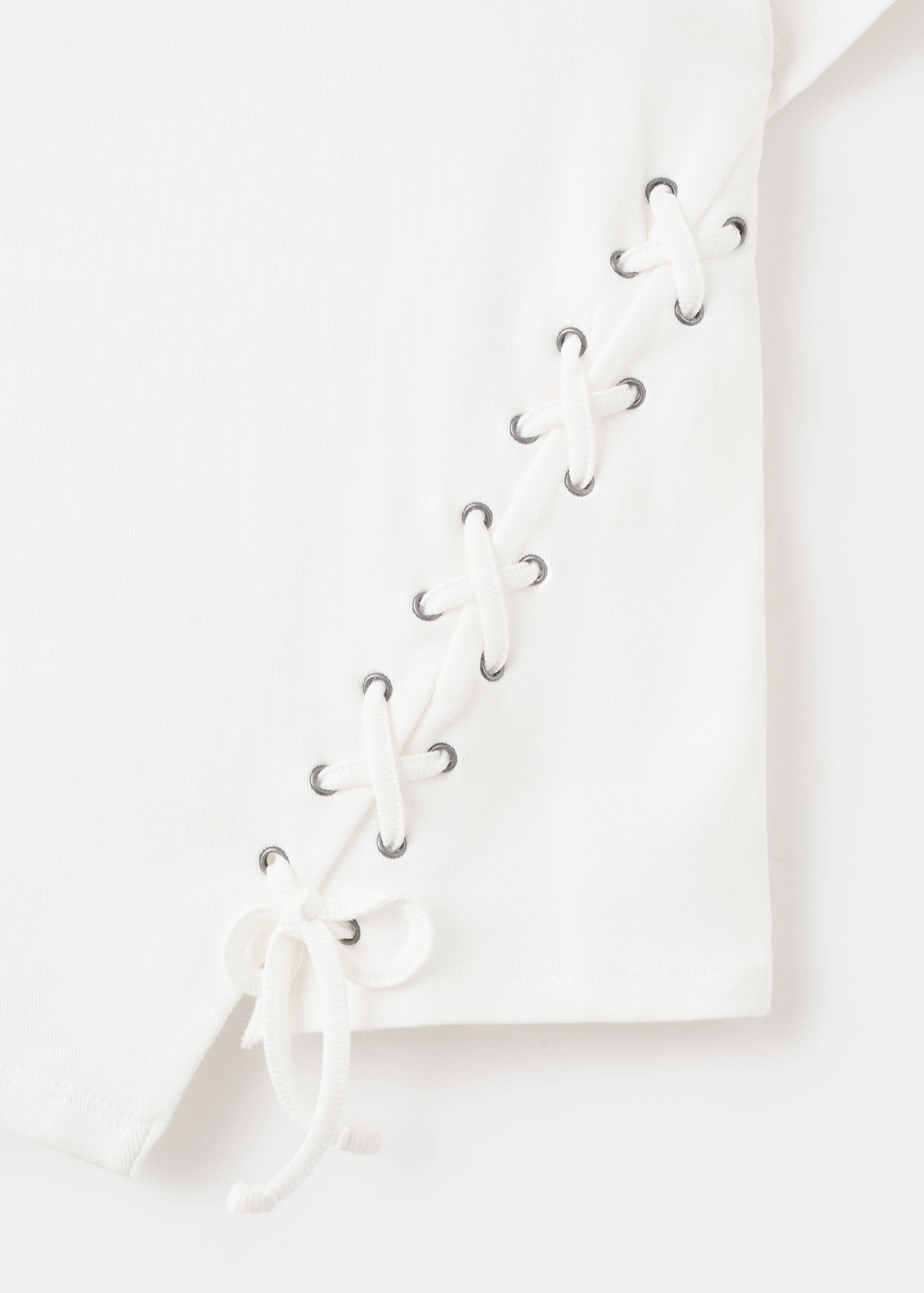 Braided t-shirt with drawstring - Details of the article 8