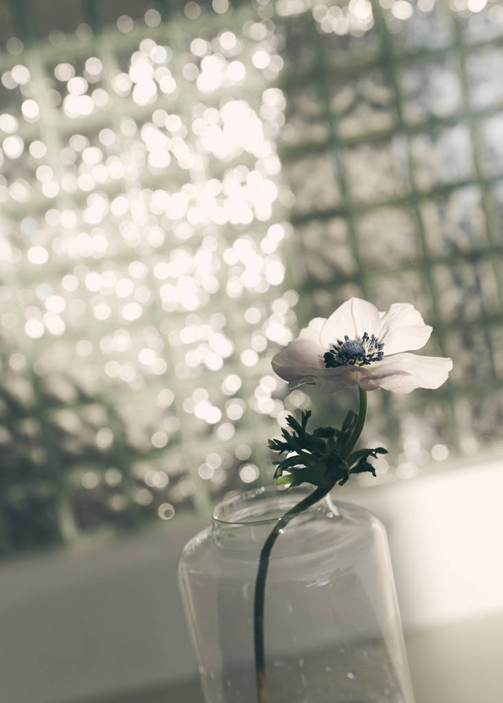 Large glass vase — Ice Grey