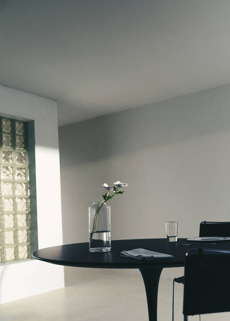 Large glass vase — Ice Grey