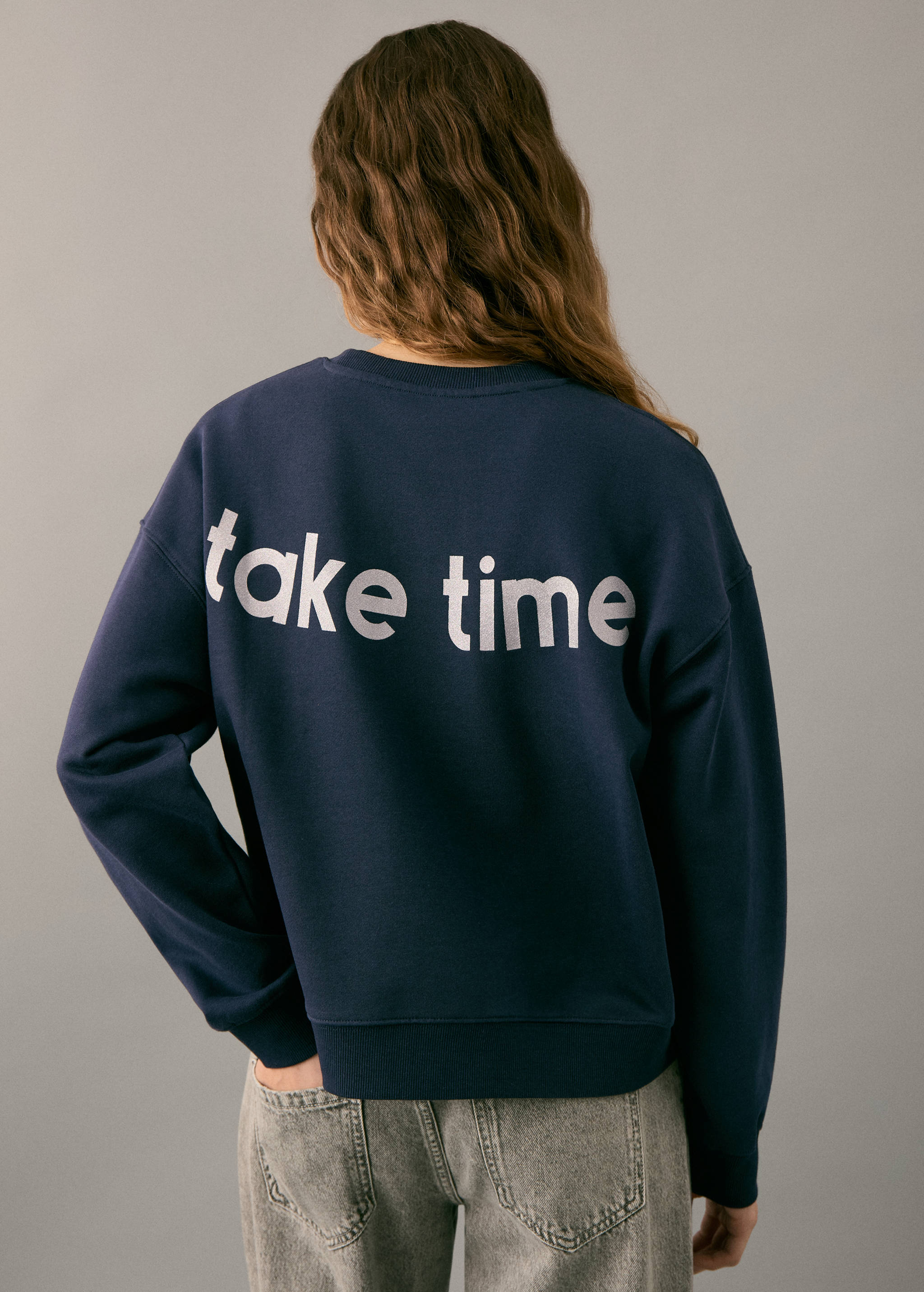 Glitter message sweatshirt - Reverse of the article