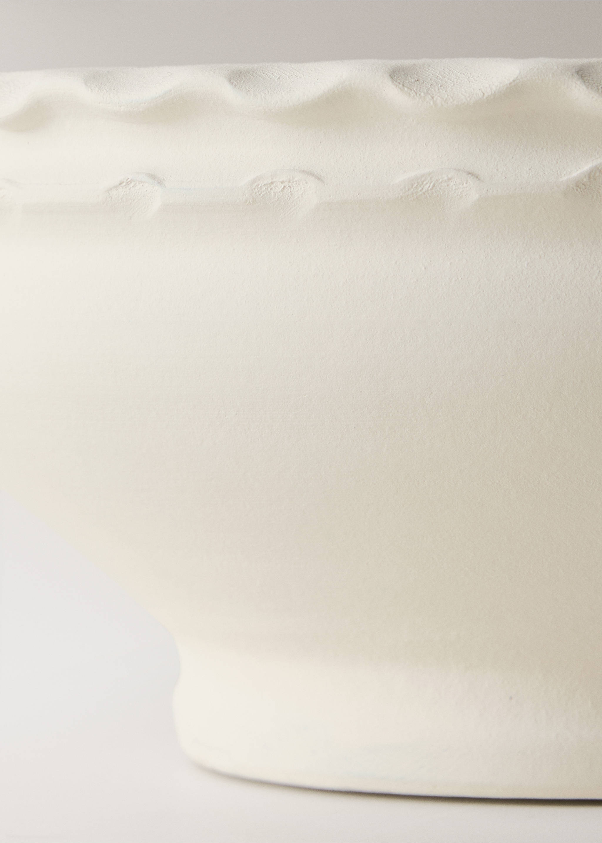 Bougie décorative en terre cuite - Détail de l'article 2, Blanc cassé. Ref: 27051521-00.