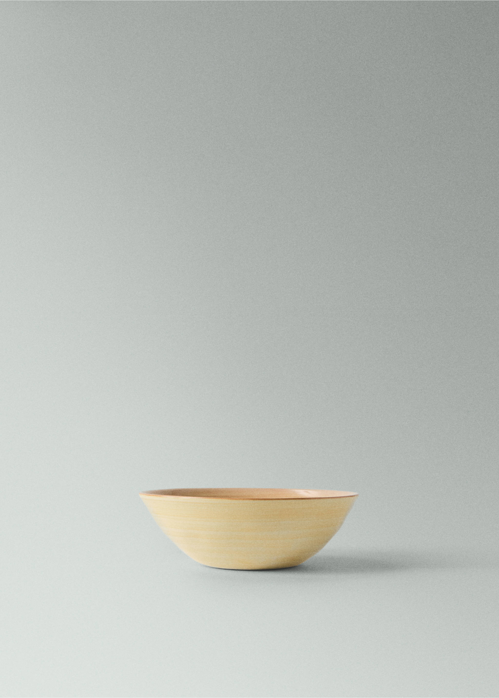 Schüssel aus Spin-Wash-Gres - Mittlere Ansicht, Vanille. Ref: 27051524-00.
