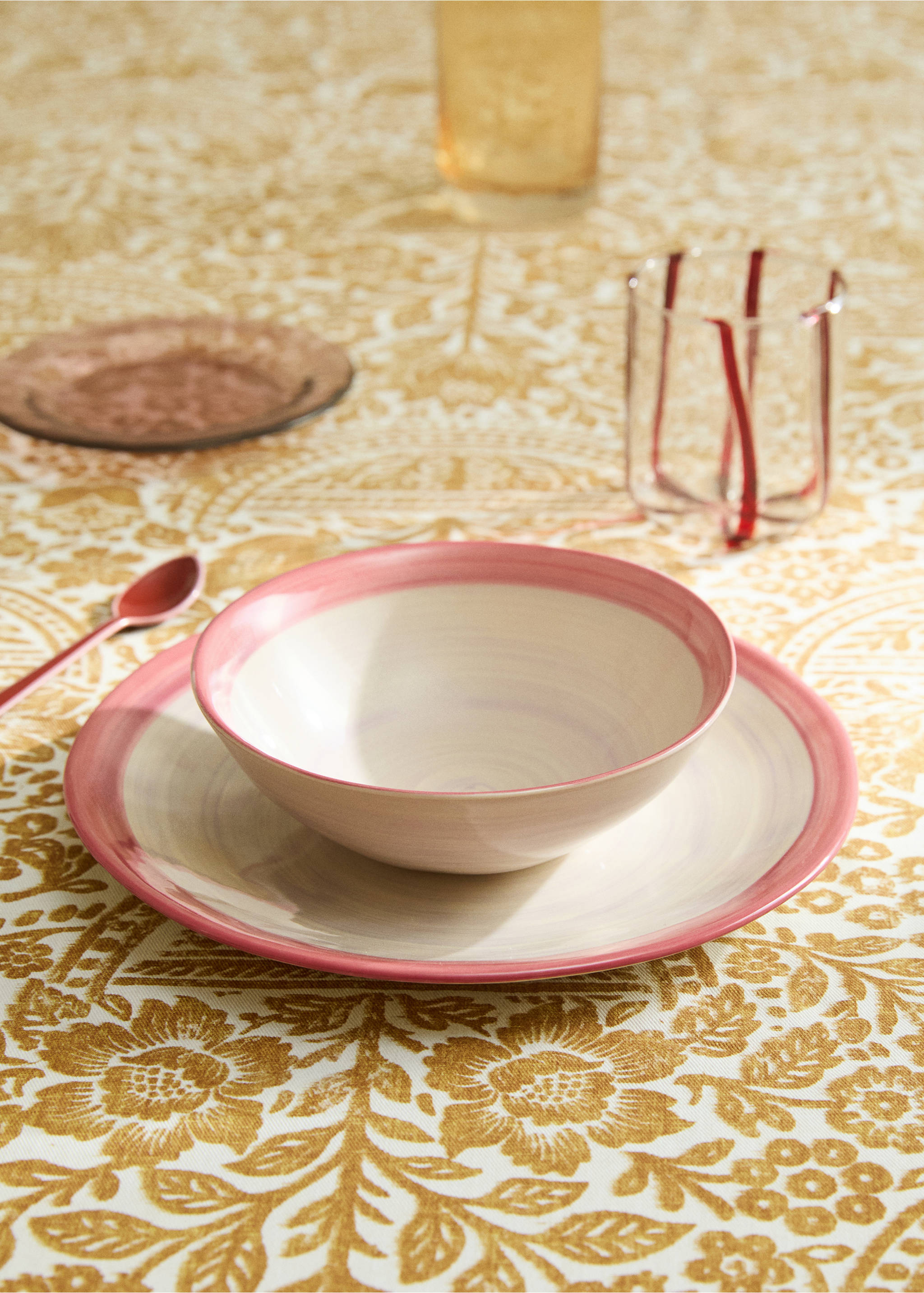 Bol en grès spin wash - Plan général, Violet clair/pastel. Ref: 27051524-00.