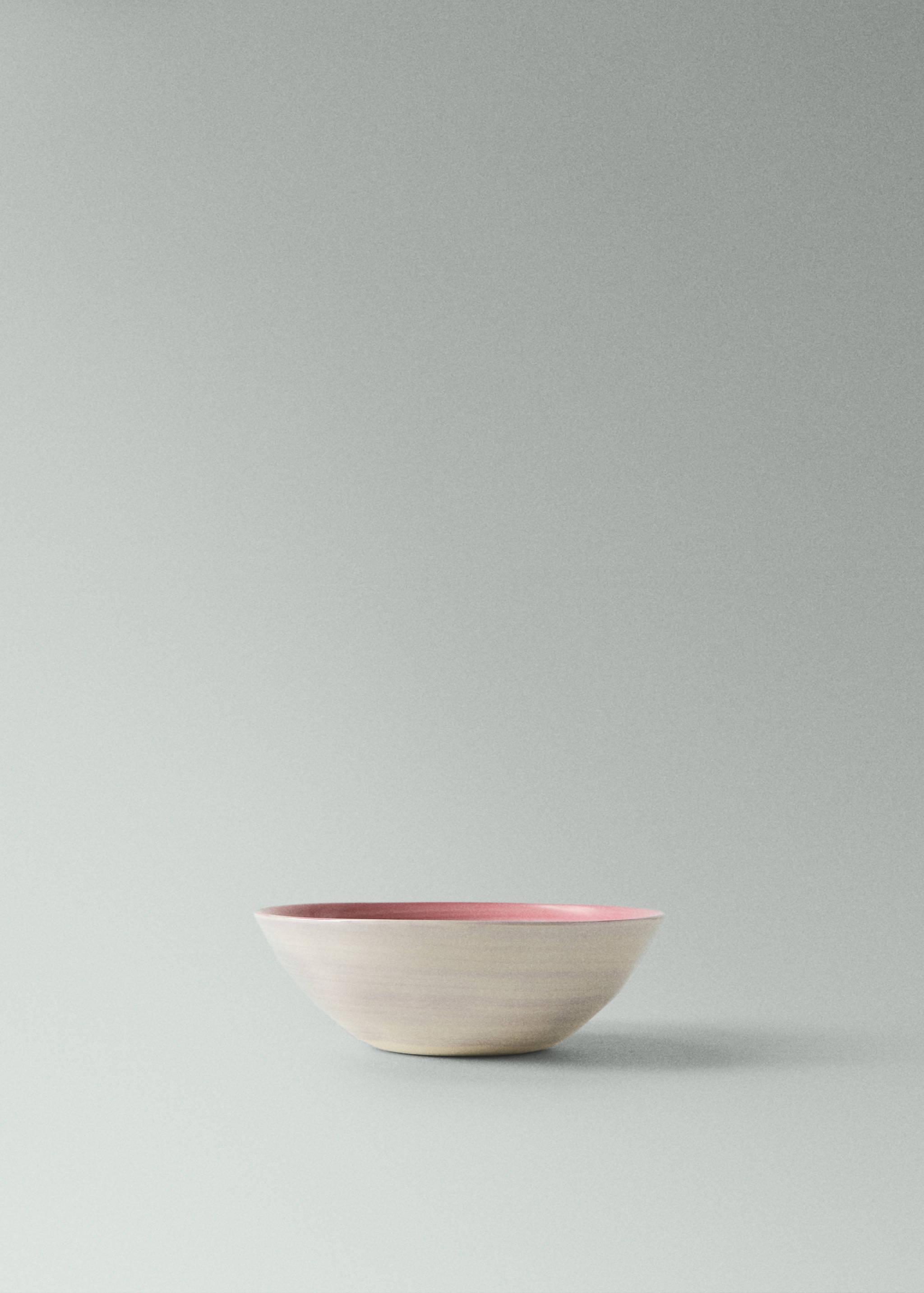 Skål i stengods, spin wash - Bild av mittparti