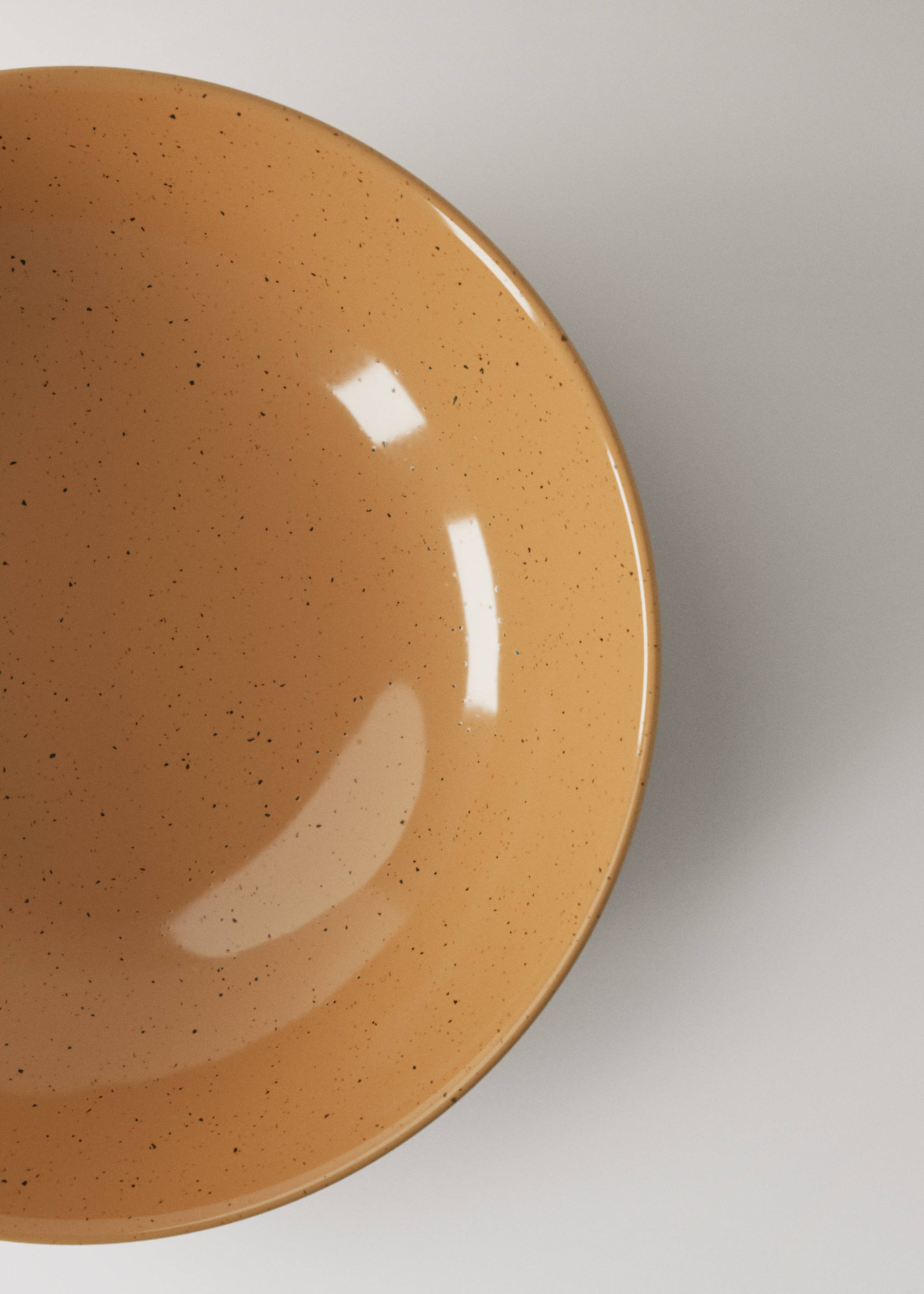 Deep stoneware plate with spots - Details of the article 2