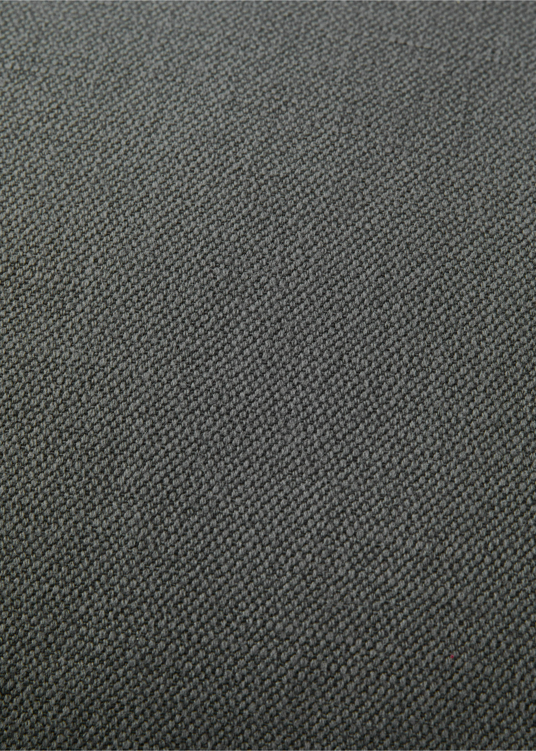 Linen cotton cushion cover with overlock tab 40x60 cm - Details of the article 3, Medium Heather Grey. Ref: 27051526-00.