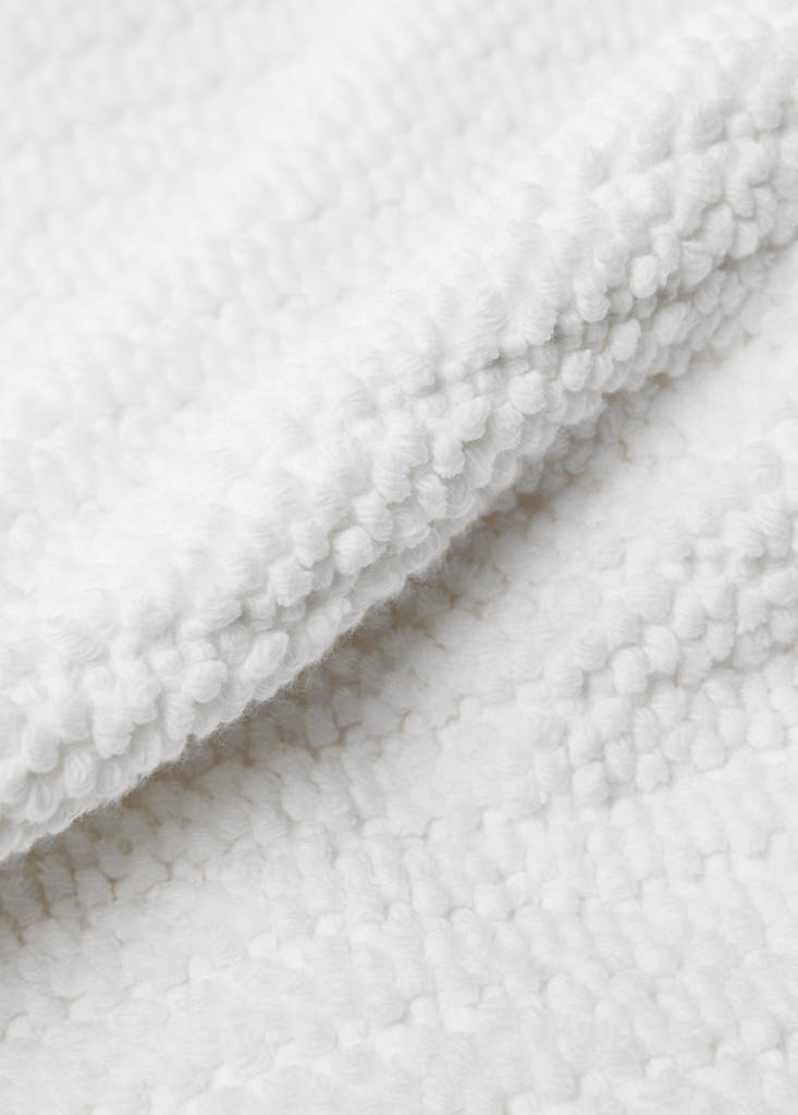 Reversible bath mat — White