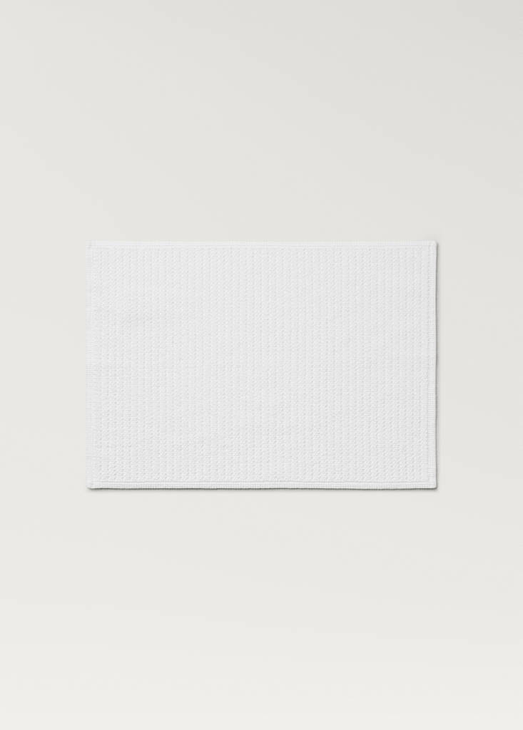 Reversible bath mat — White