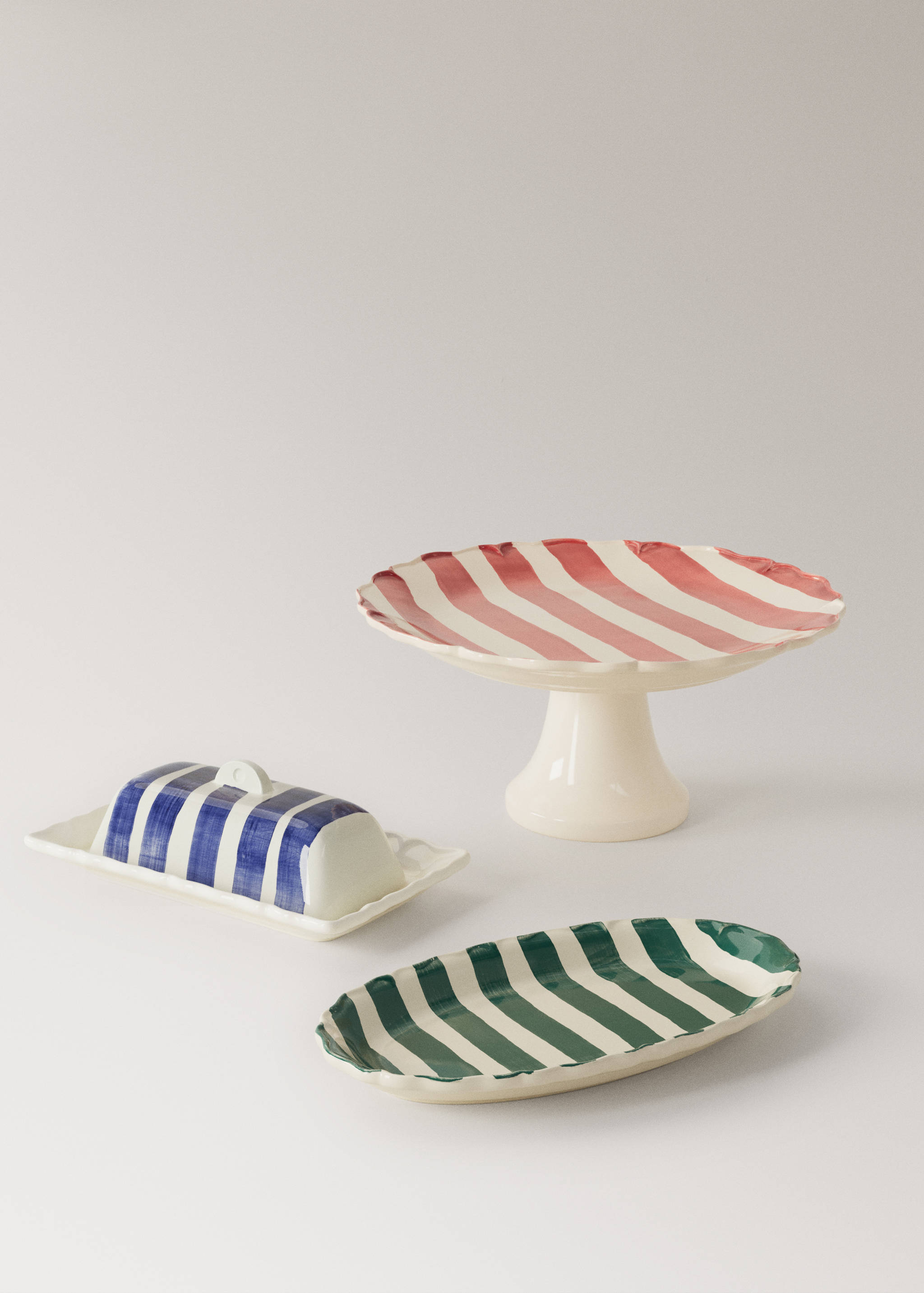 Gestreiftes Steingut - Detail des Artikels 3