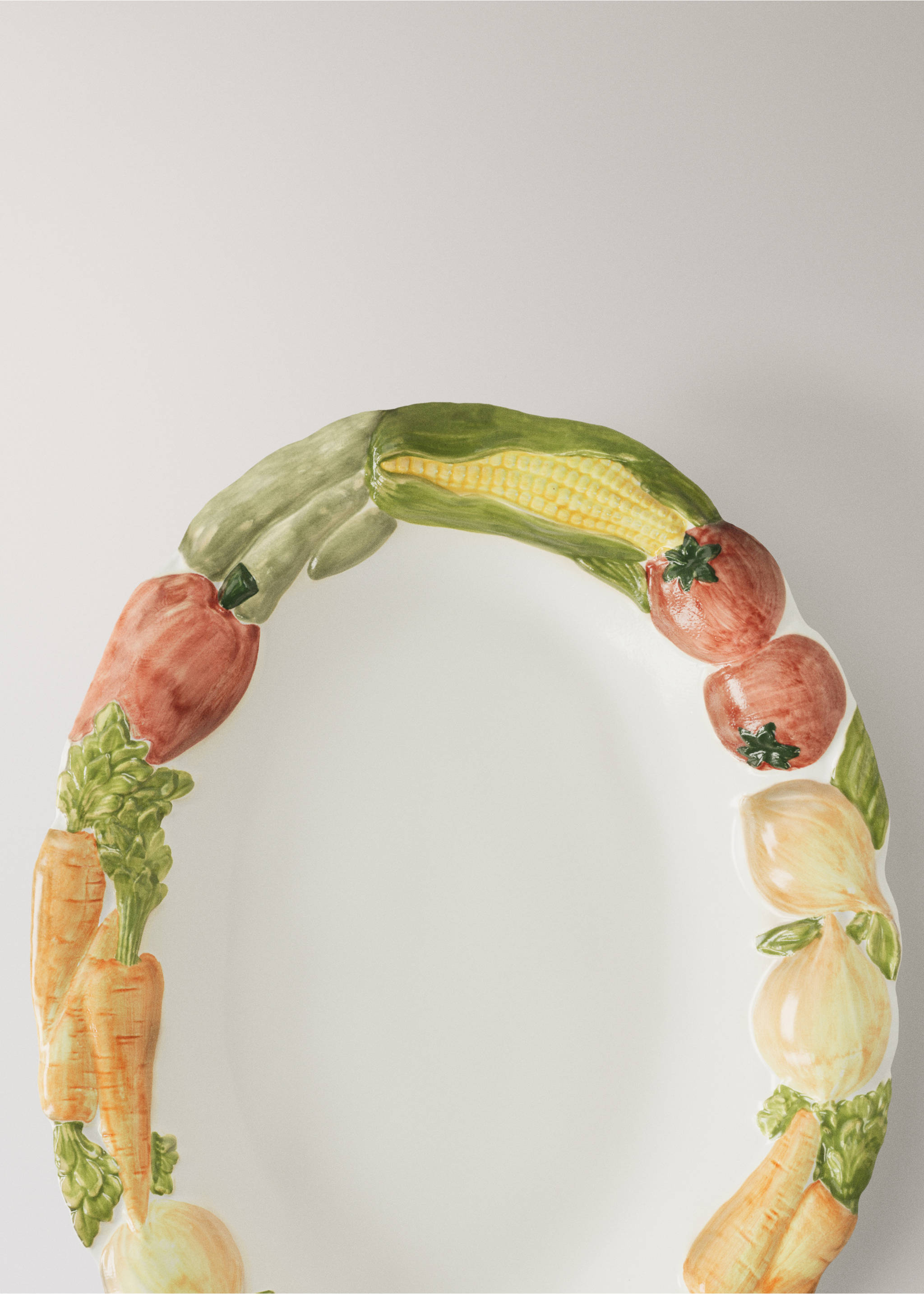 Fruchtige Steingutplatte - Detail des Artikels 1, Weiß. Ref: 27051534-00.