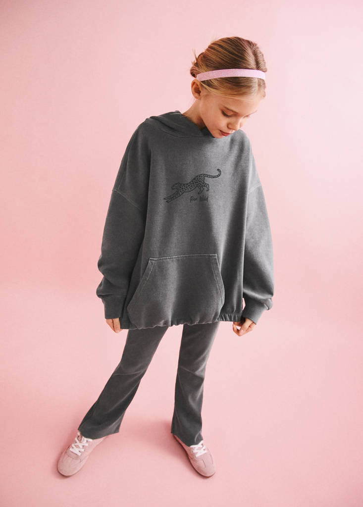 Sudadera oversize estampada