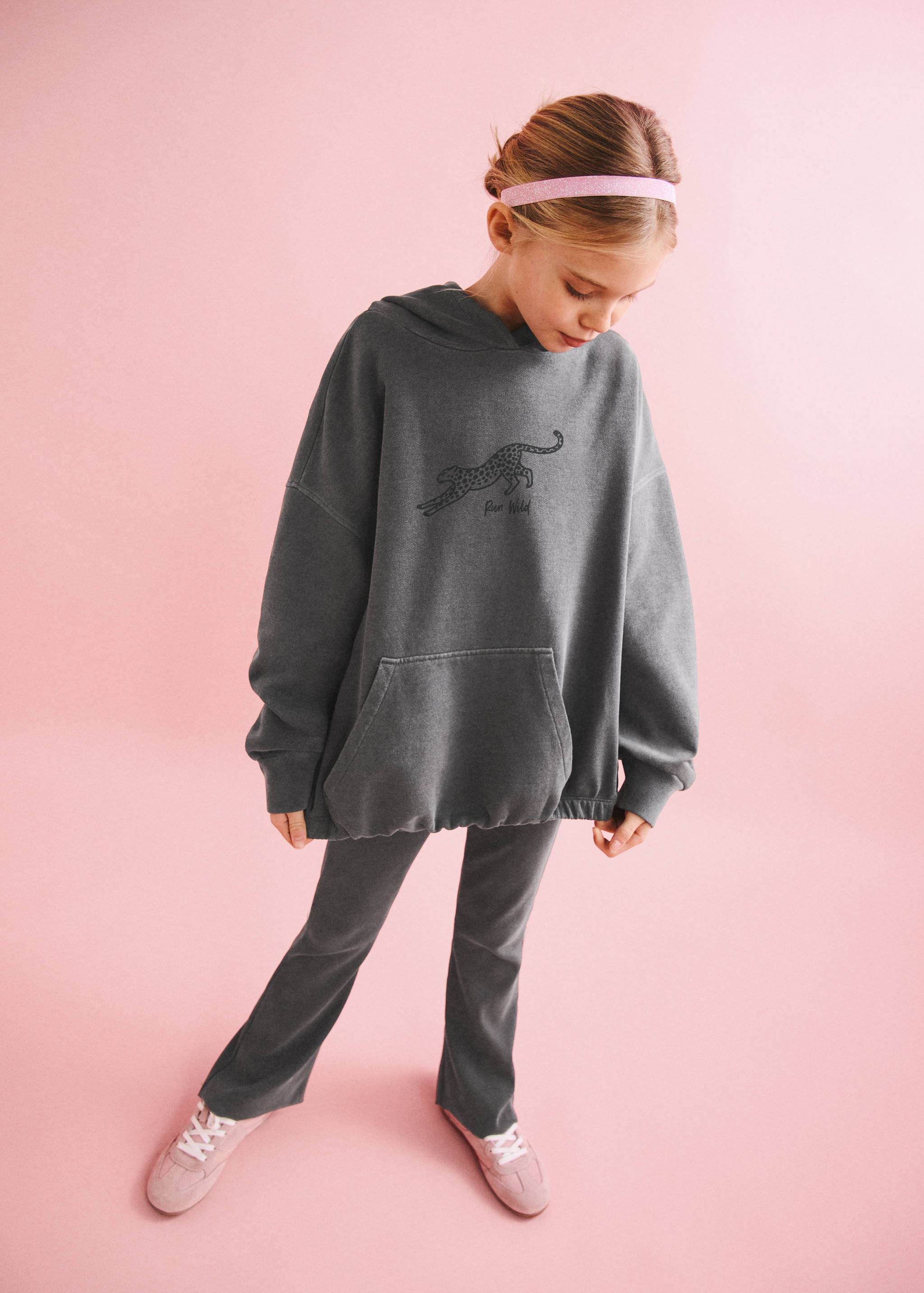 Oversized printed sweatshirt - Medium plane