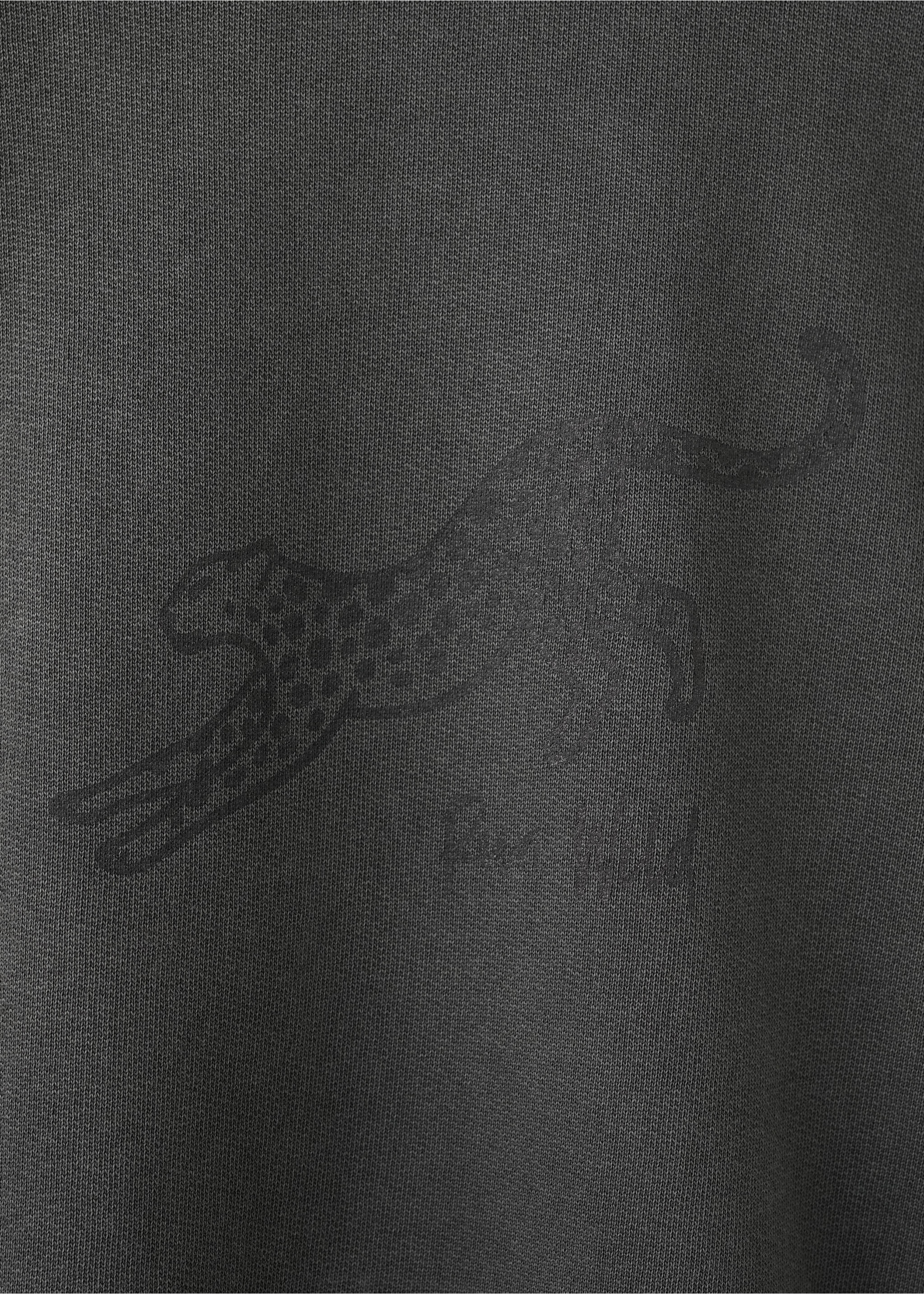 Hanorac oversize cu imprimeu - Detaliu al articolului 8, Cărbune. Ref: 27051535-00.