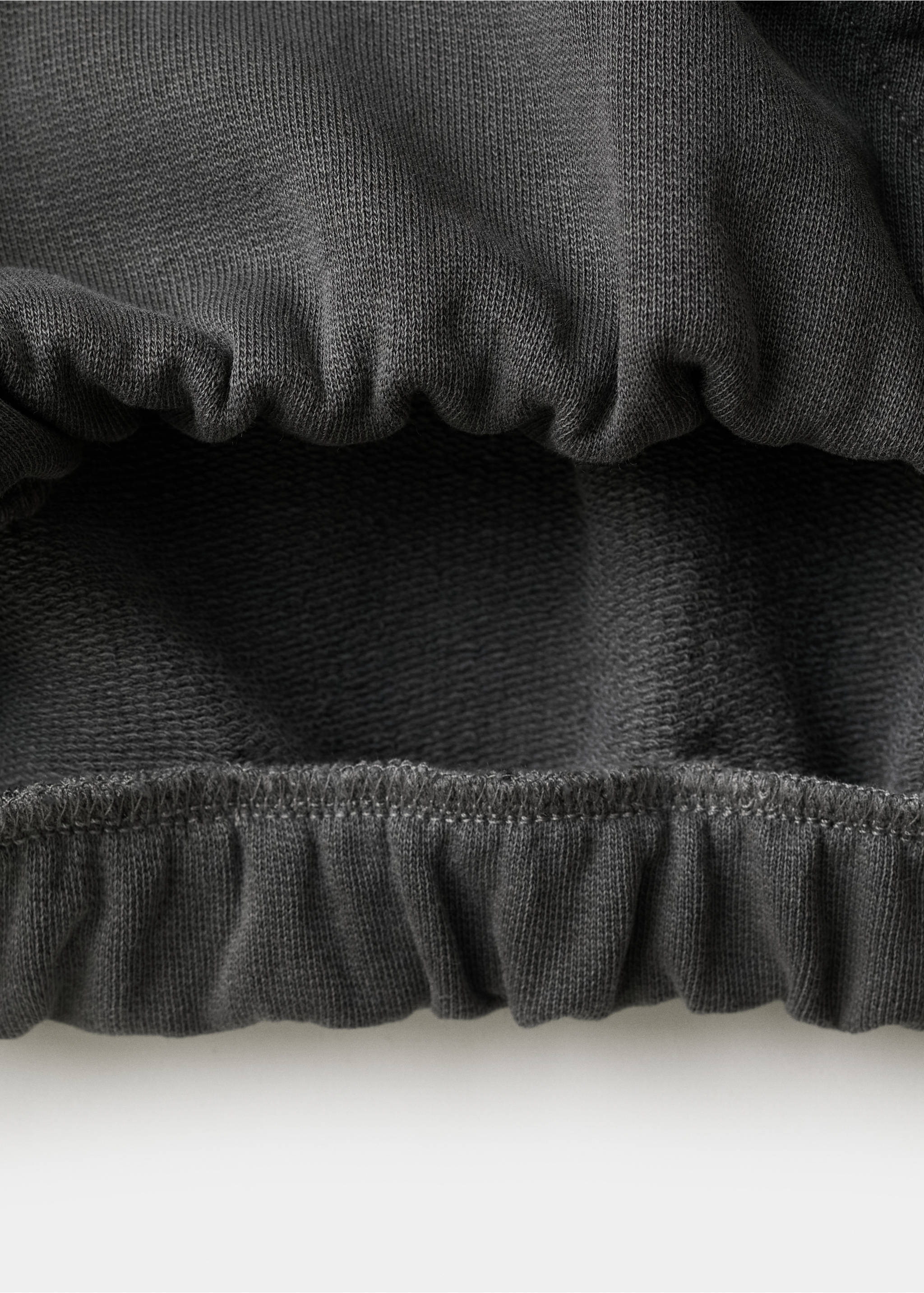 Hanorac oversize cu imprimeu - Detaliu al articolului 0, Cărbune. Ref: 27051535-00.