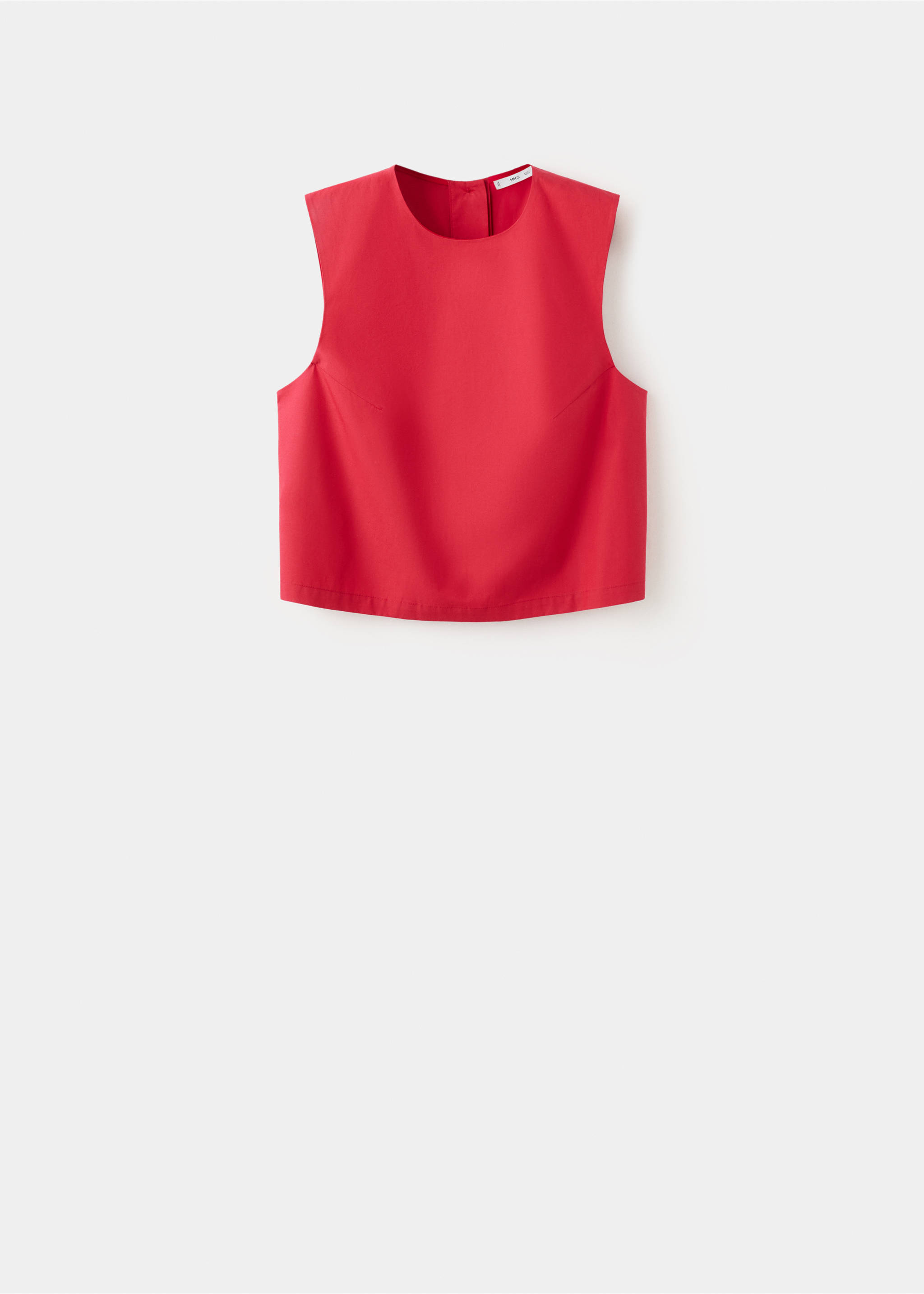 Atasan crop berkancing - Barang tanpa model, Merah. Ref: 27052538-00.