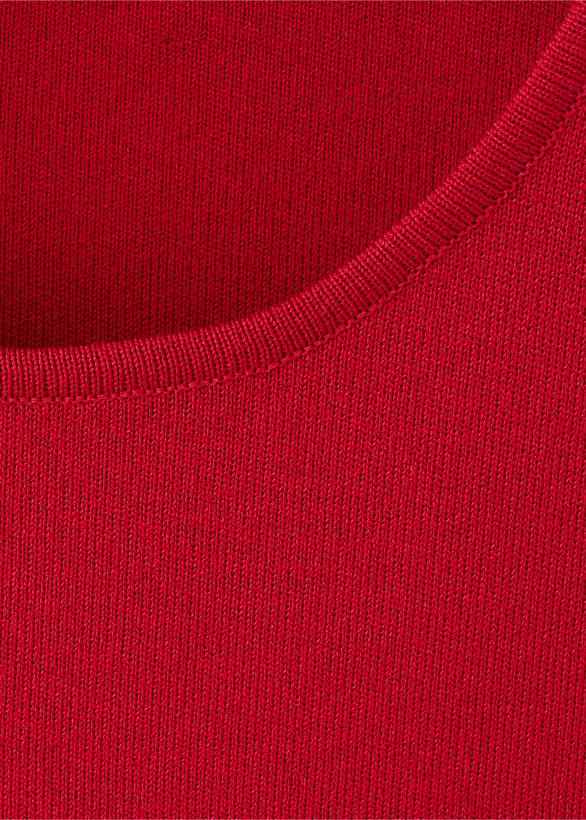 侧面系扣针织上衣 - null, 红色. Ref: 27052540-00.