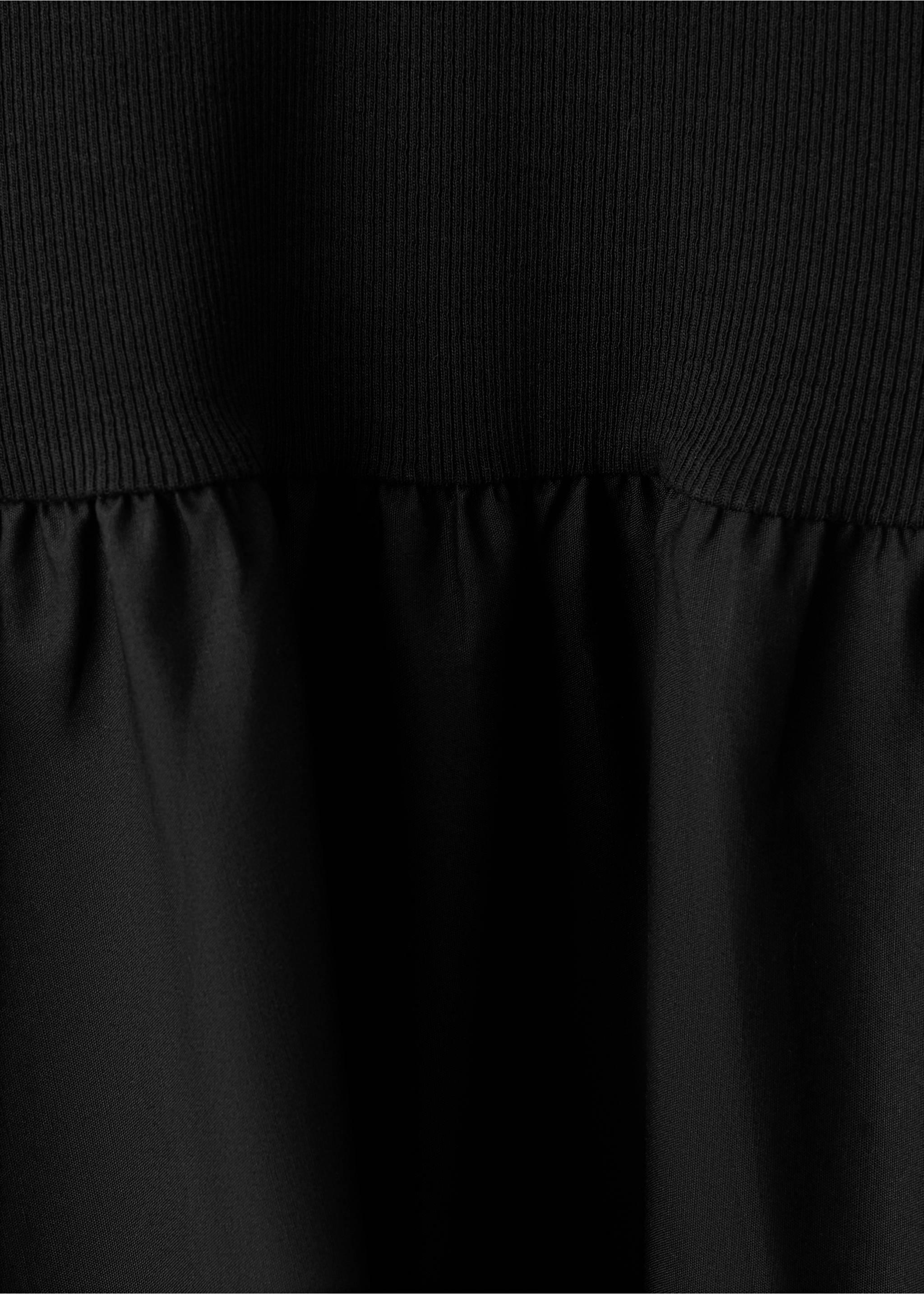 فستان مدمج بتصميم ياقة بولو - تفاصيل المنتج 0, أسود. Ref: 27052541-00.