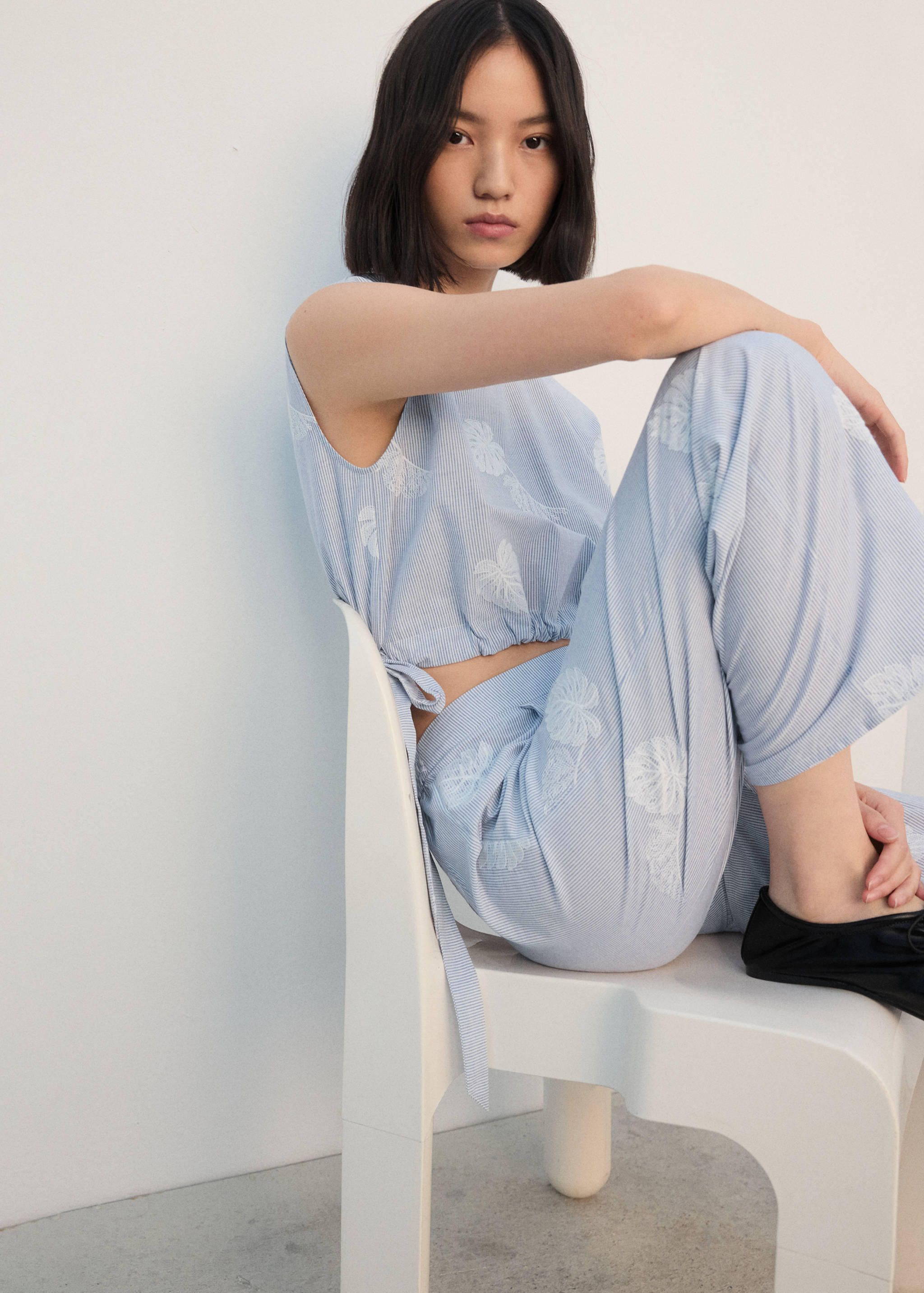 Prugasti top s vezom - Detalji artikla 2