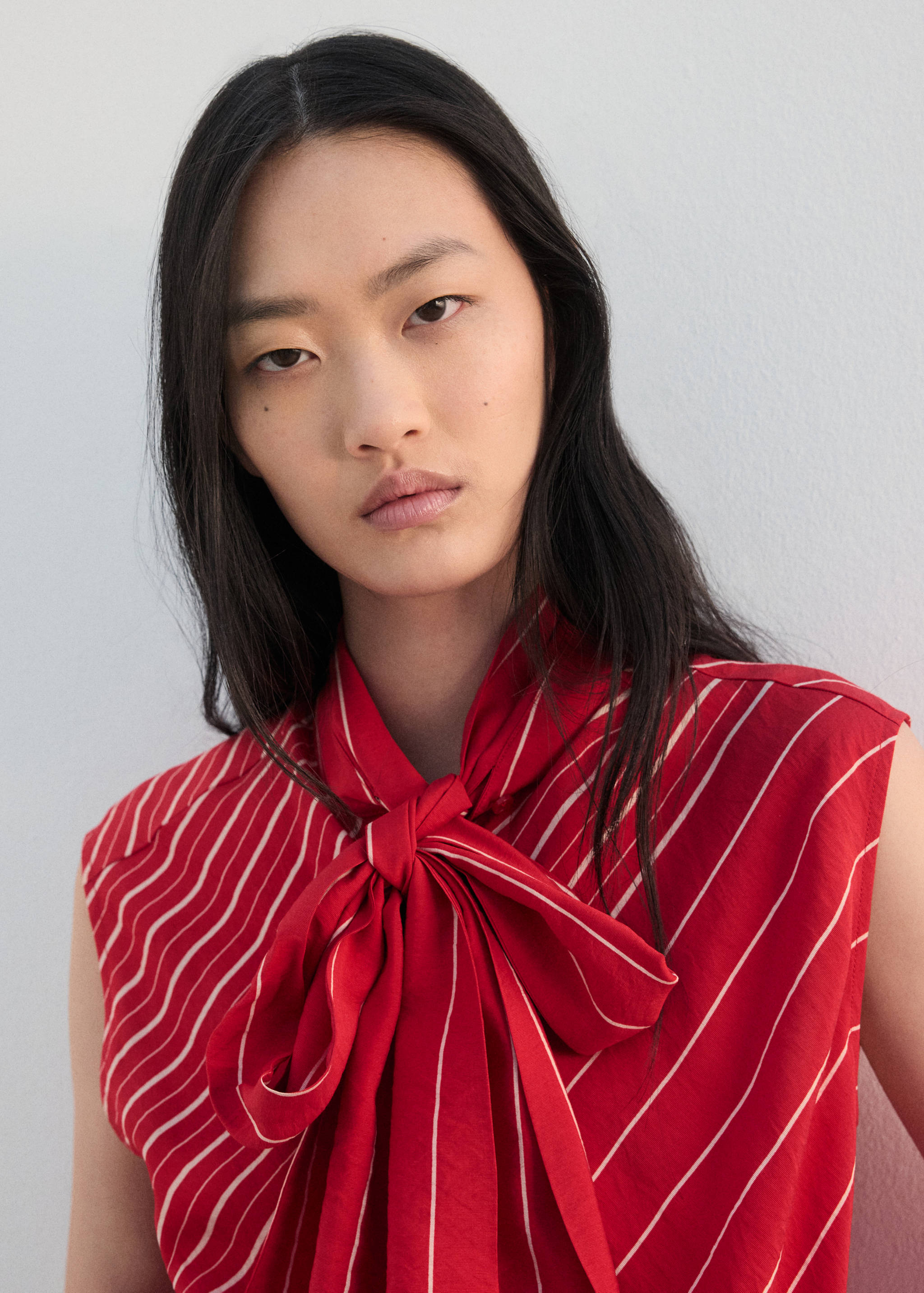 Gestreepte blouse met sjaaltje - Detail van het artikel 1