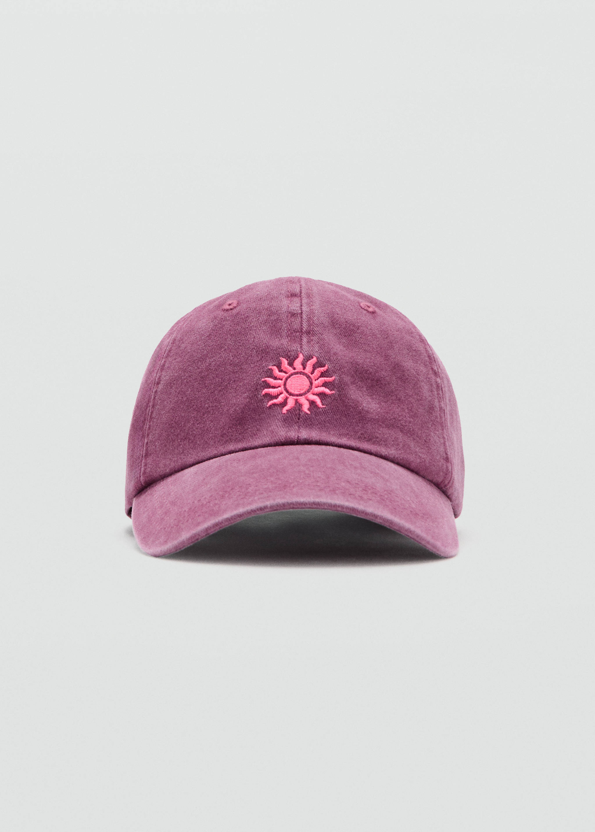 Embroidered detail cap - Medium plane