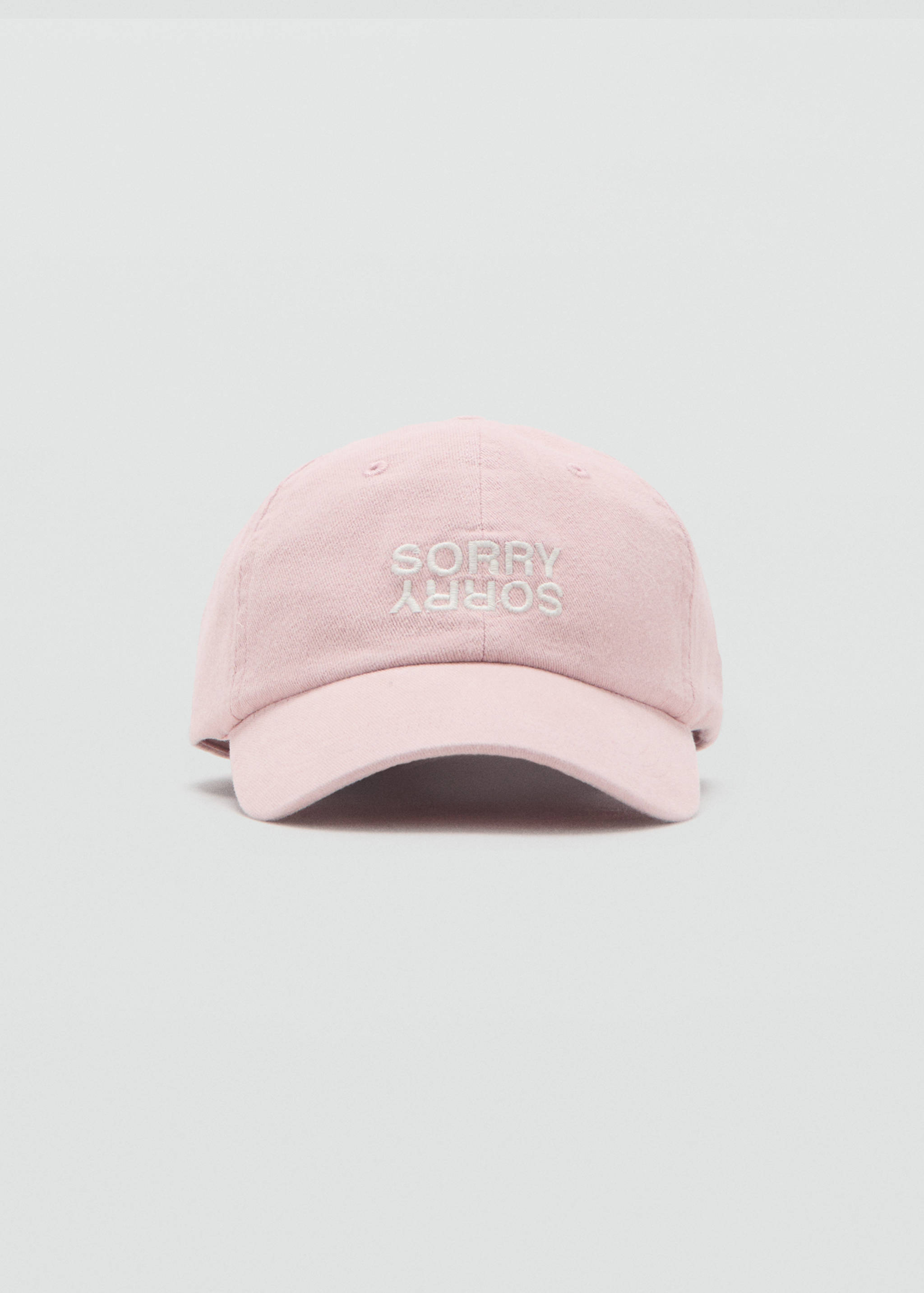 Embroidered message cap - Medium plane