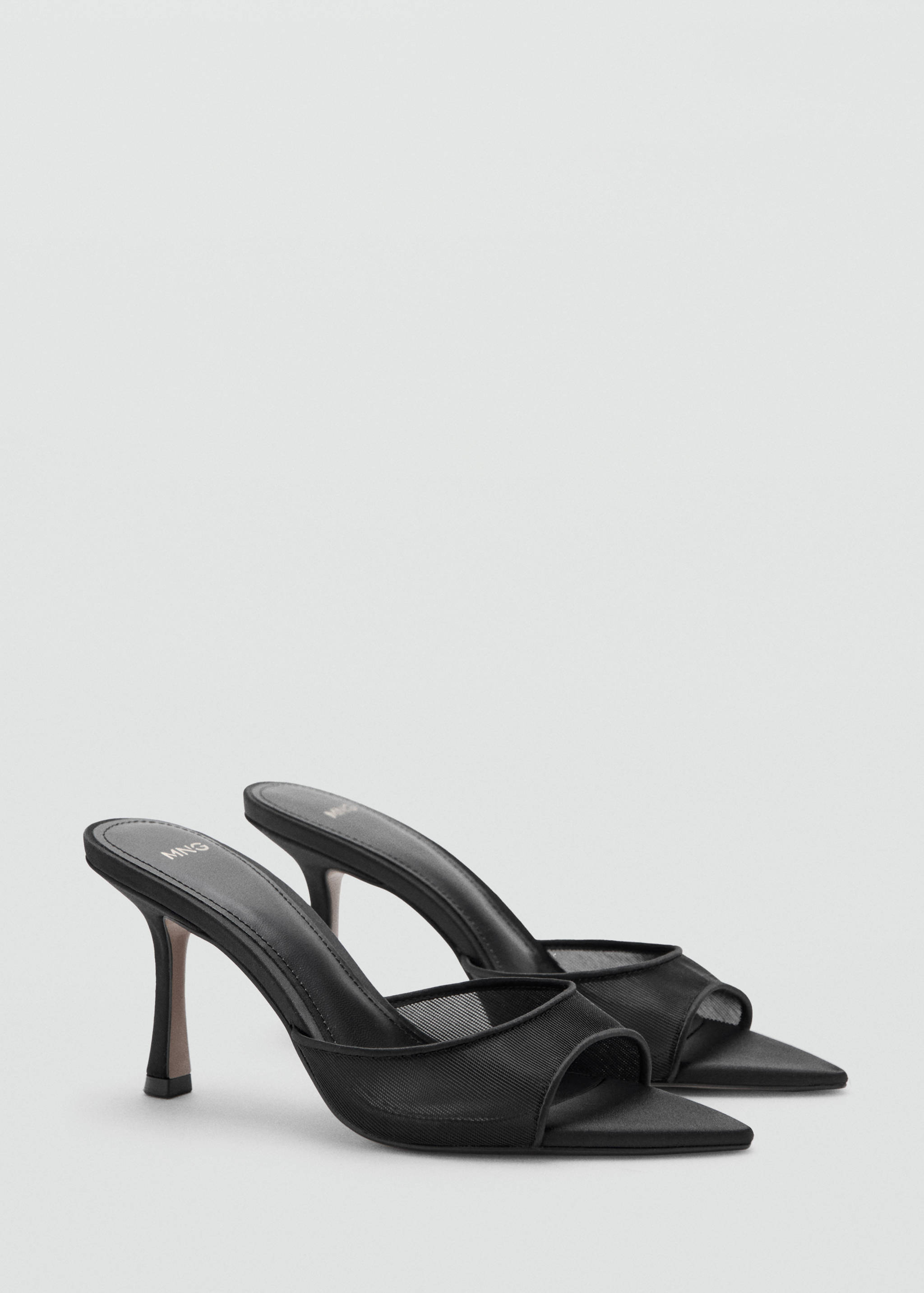 Pointed-heel sandals - Medium plane