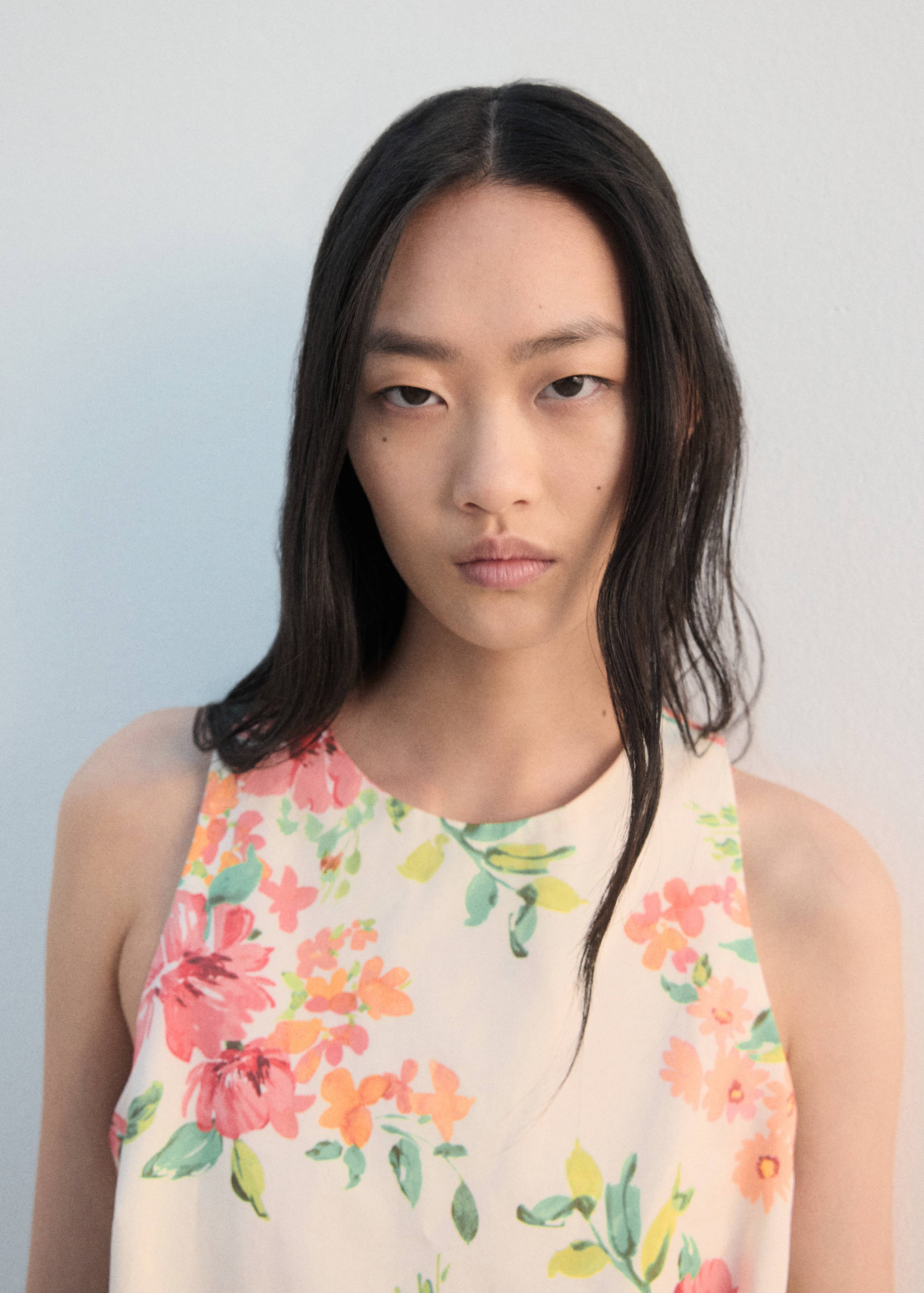 Printed crop top - Medium plane